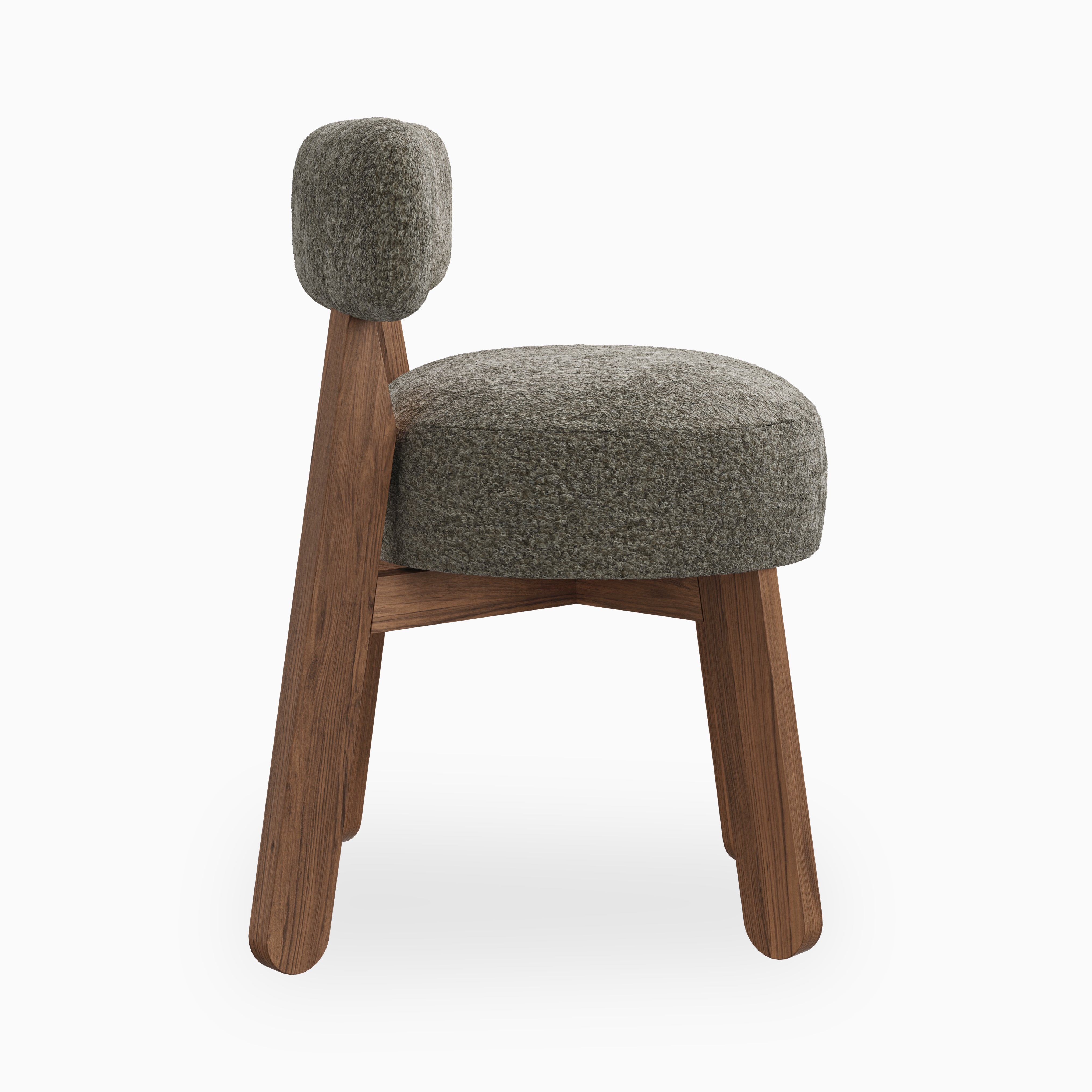 Yanna Dining Chair in Matte/Mushroom