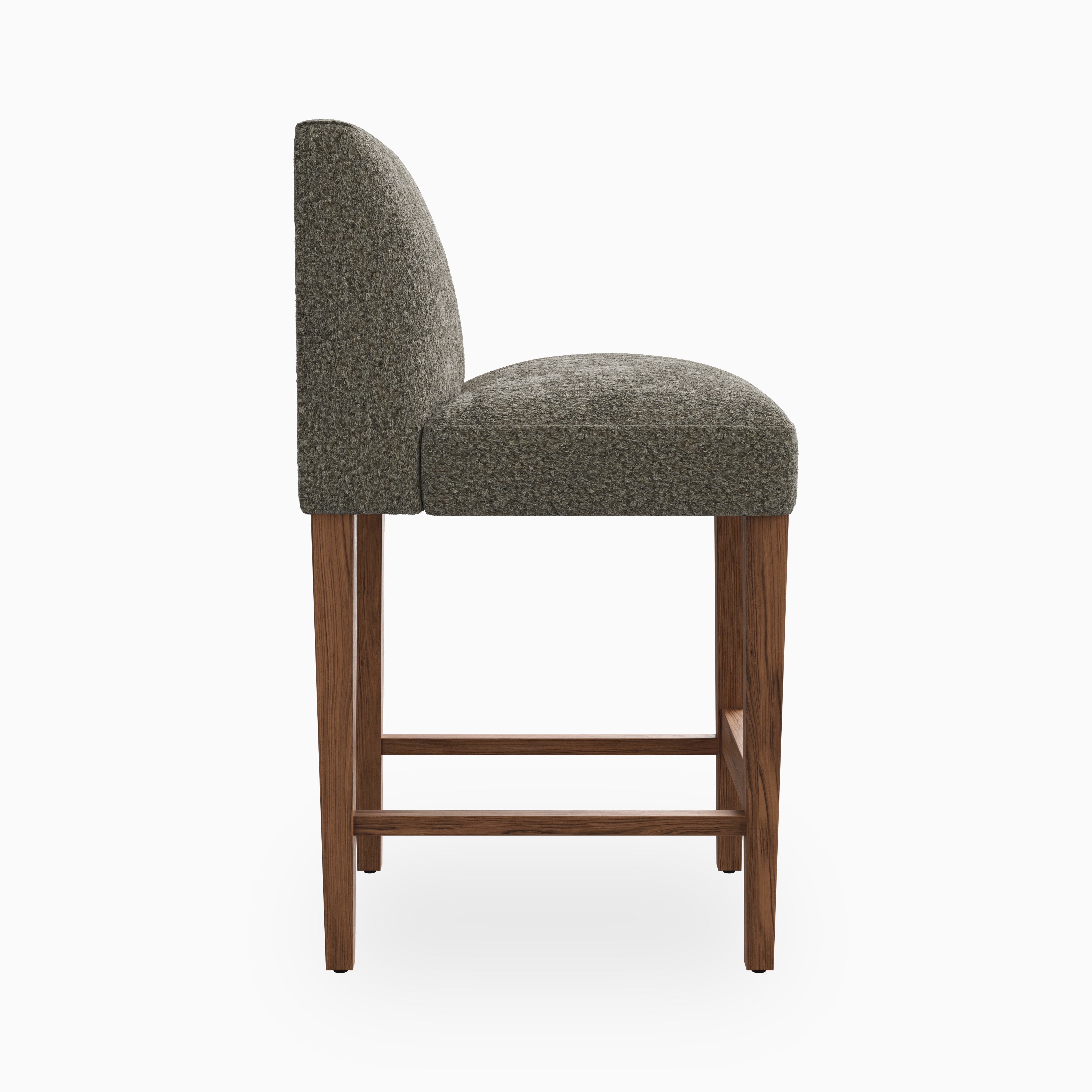 Oliver Bar Stool in Matte/Mushroom