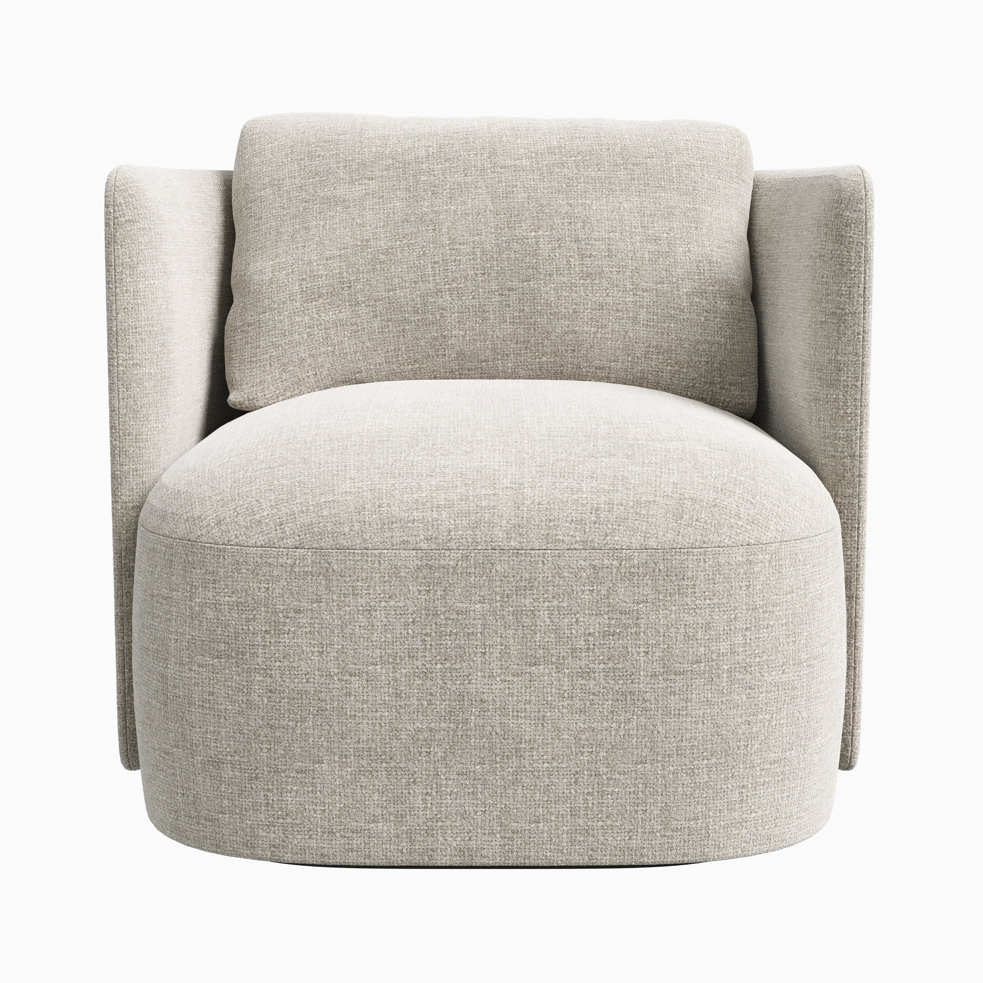 Ivo Swivel Chair in Bone
