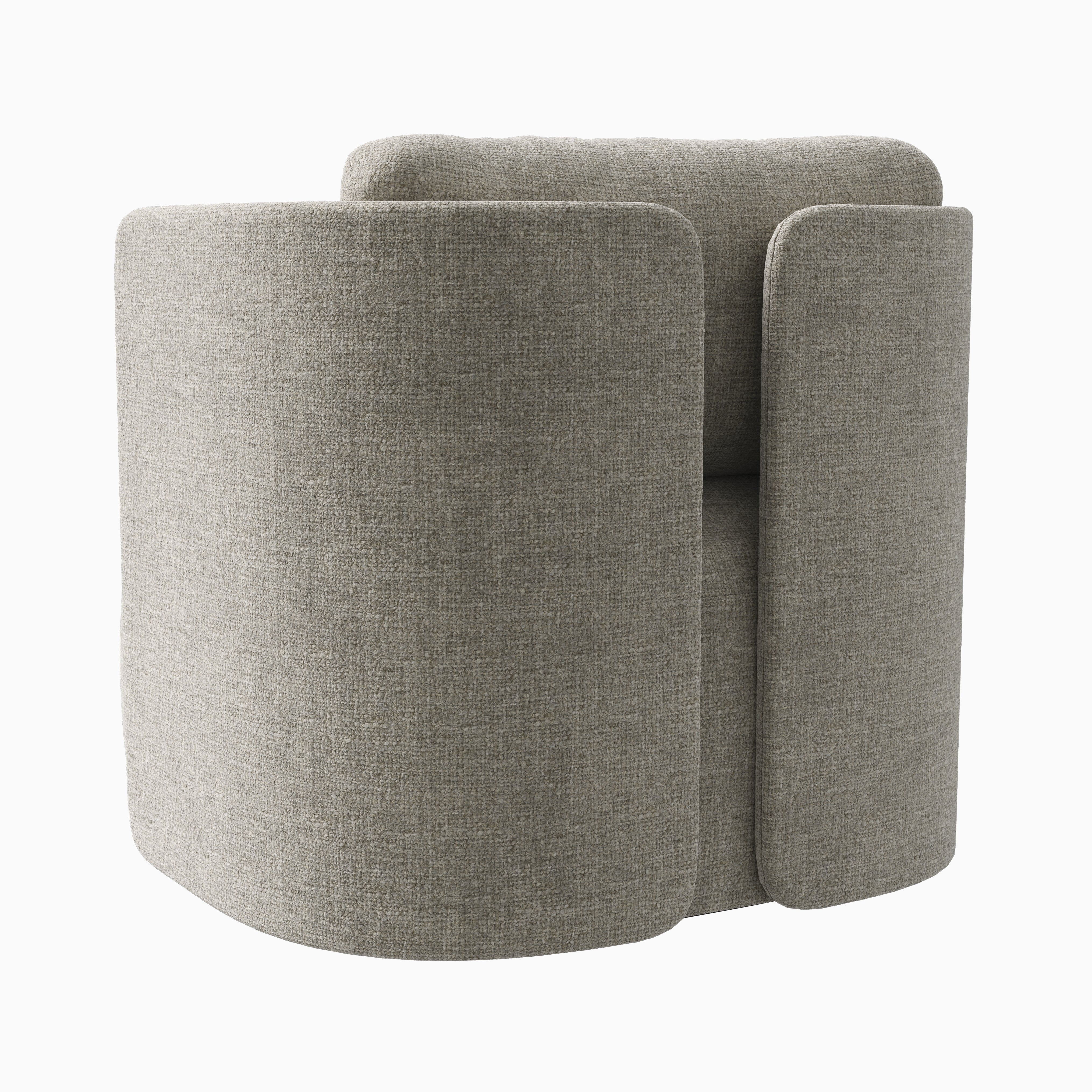 Ivo Swivel Chair in Bone