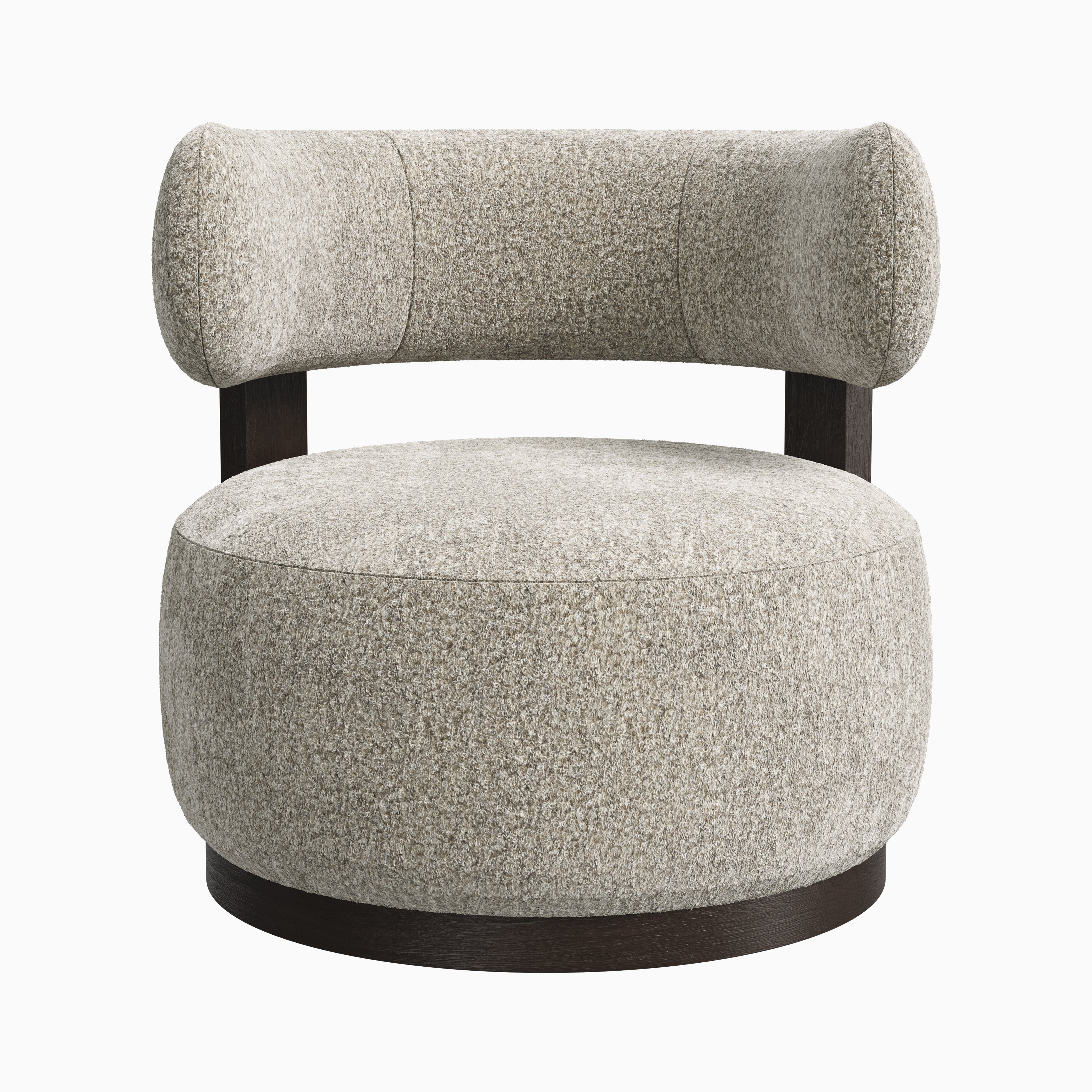 Leandro Swivel Chair in Mocha/Mushroom