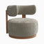 Leandro Swivel Chair in Matte/Mushroom