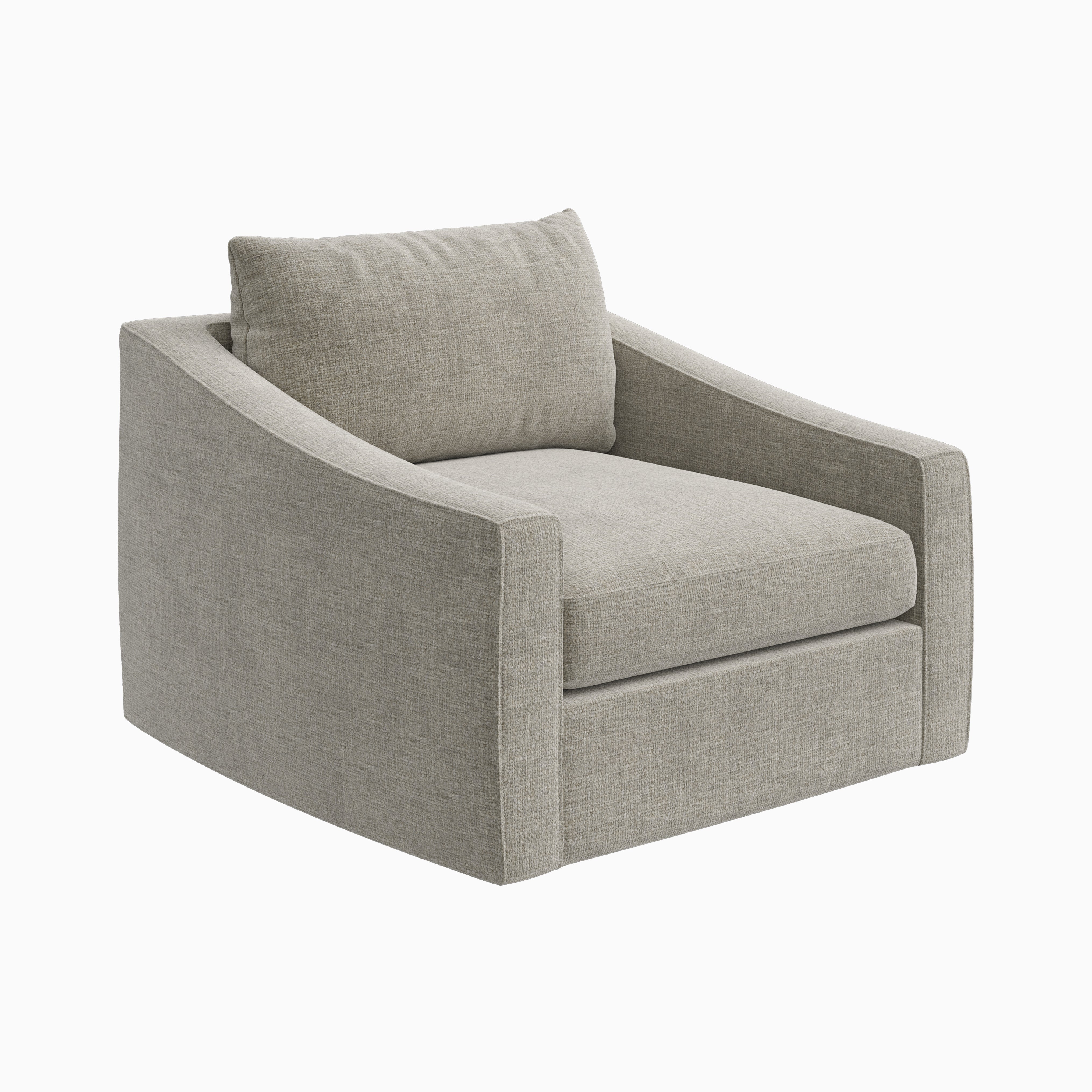 Ronan Swivel Chair in Bone