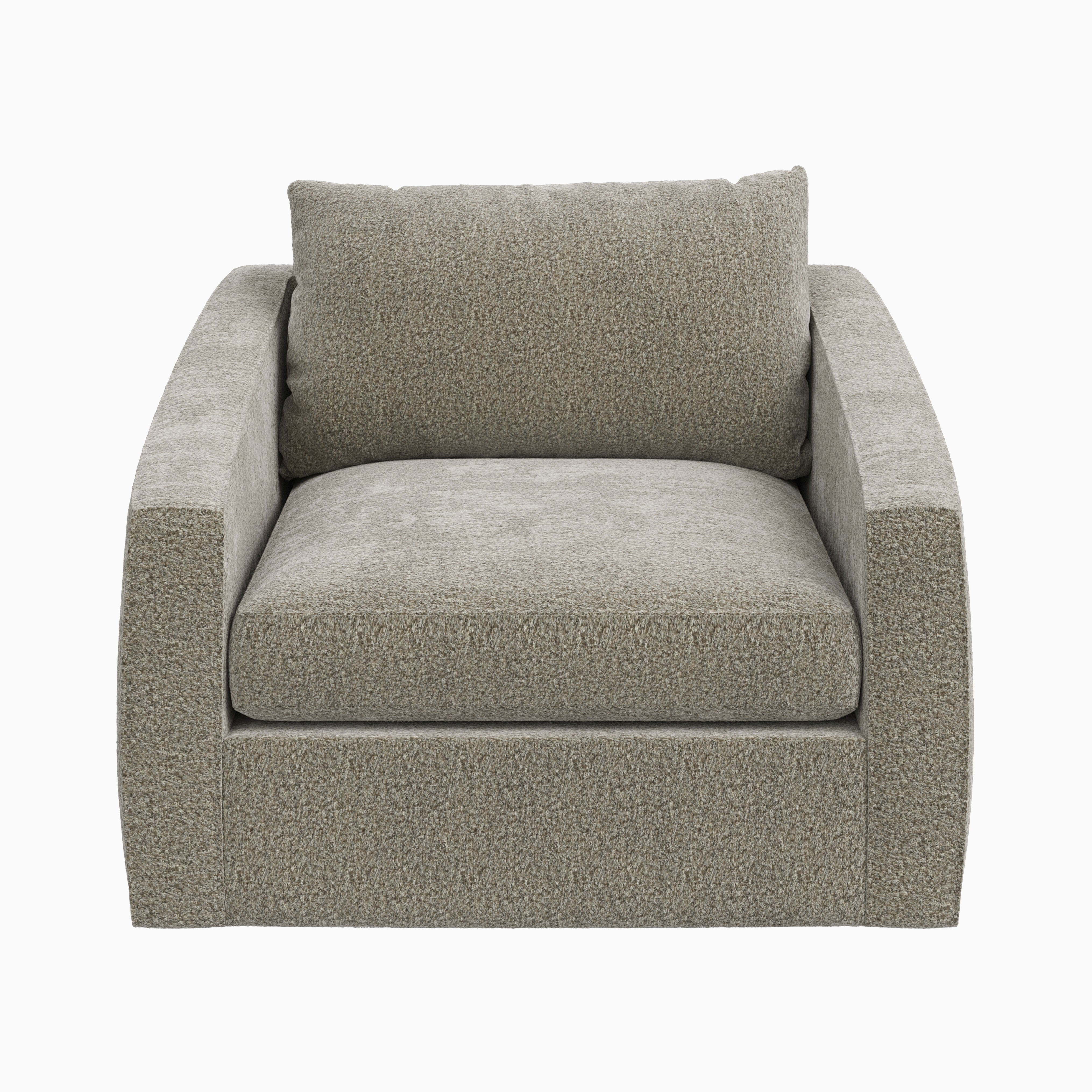Ronan Swivel Chair in Mushroom
