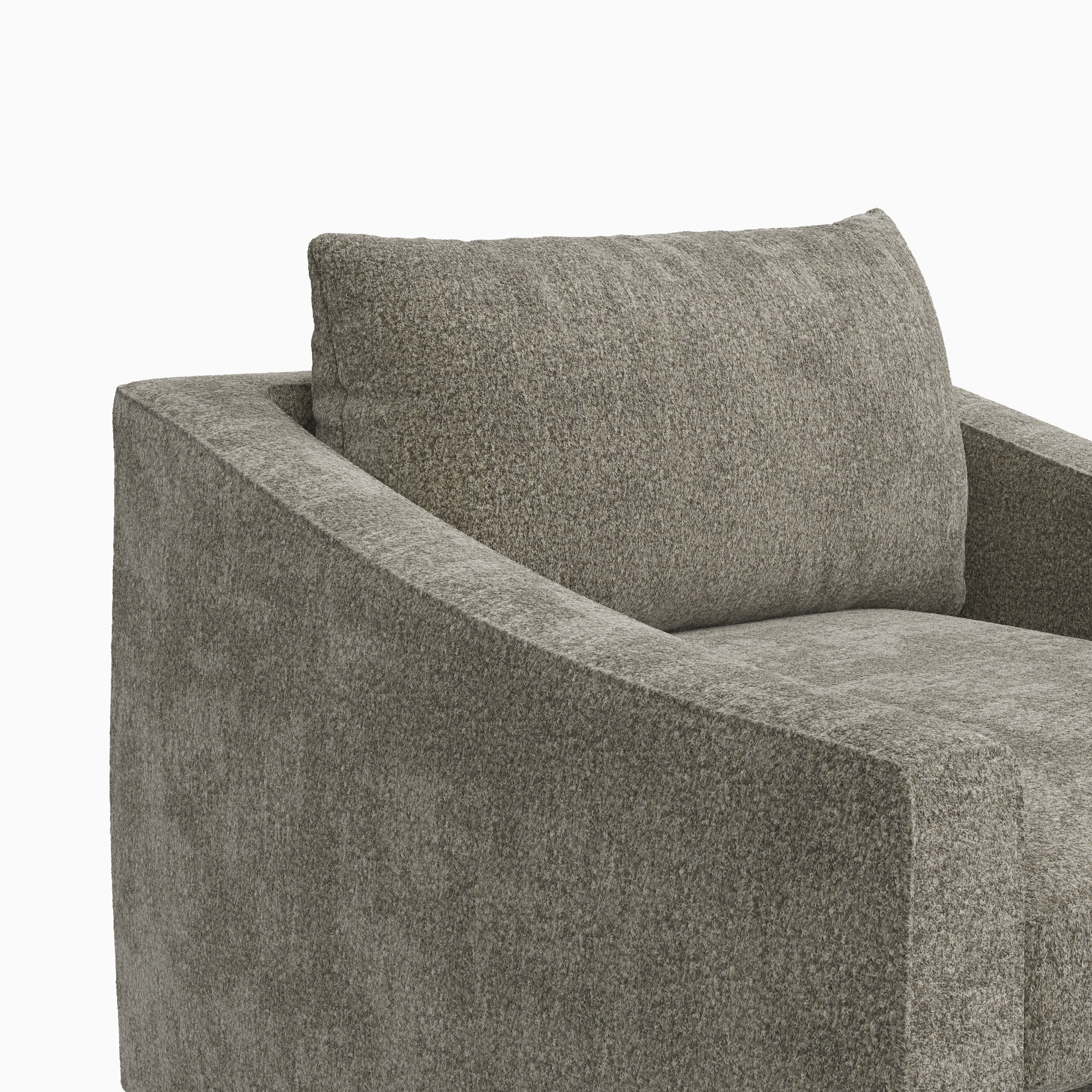 Ronan Swivel Chair in Mushroom