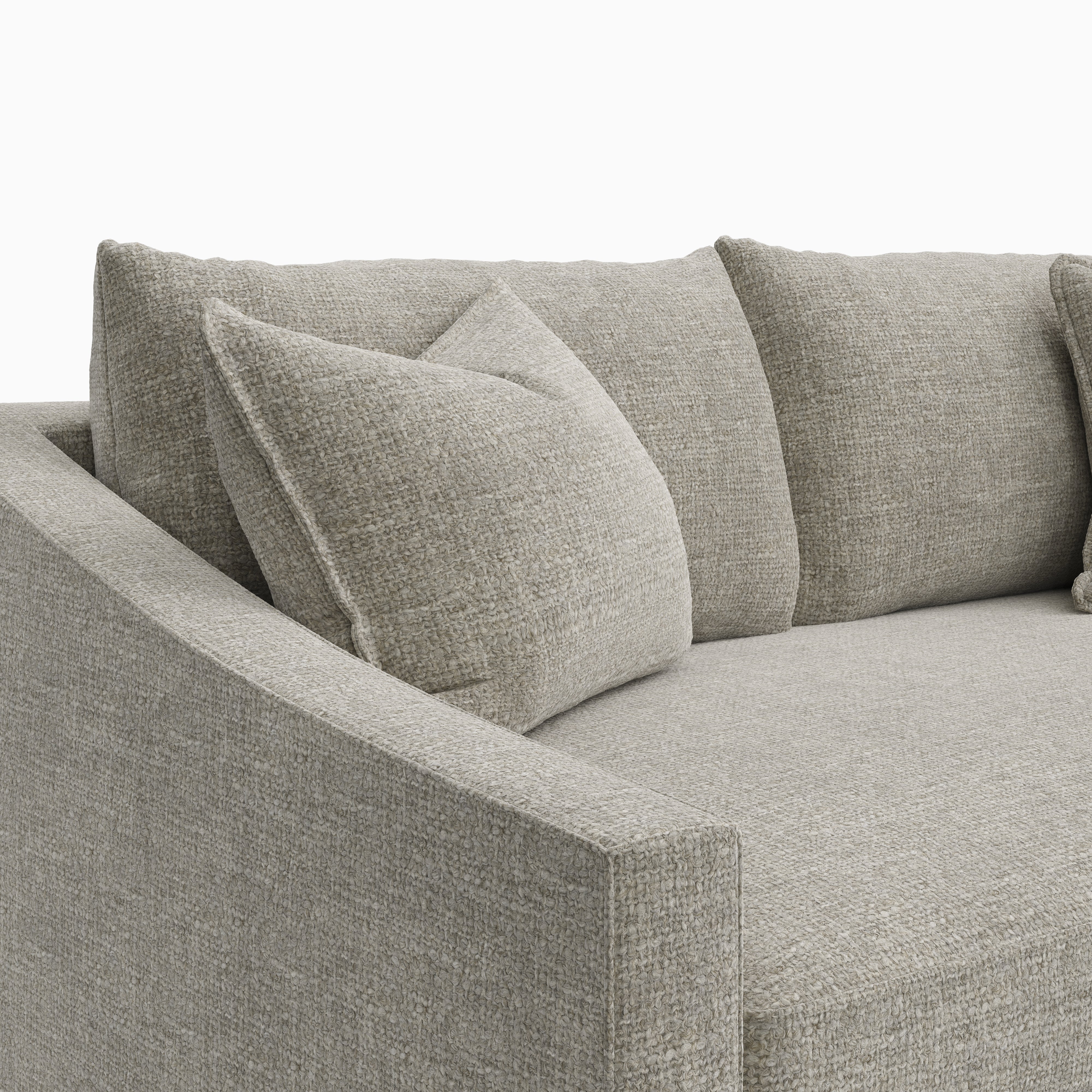 Ronan Loveseat in Bone, 72"