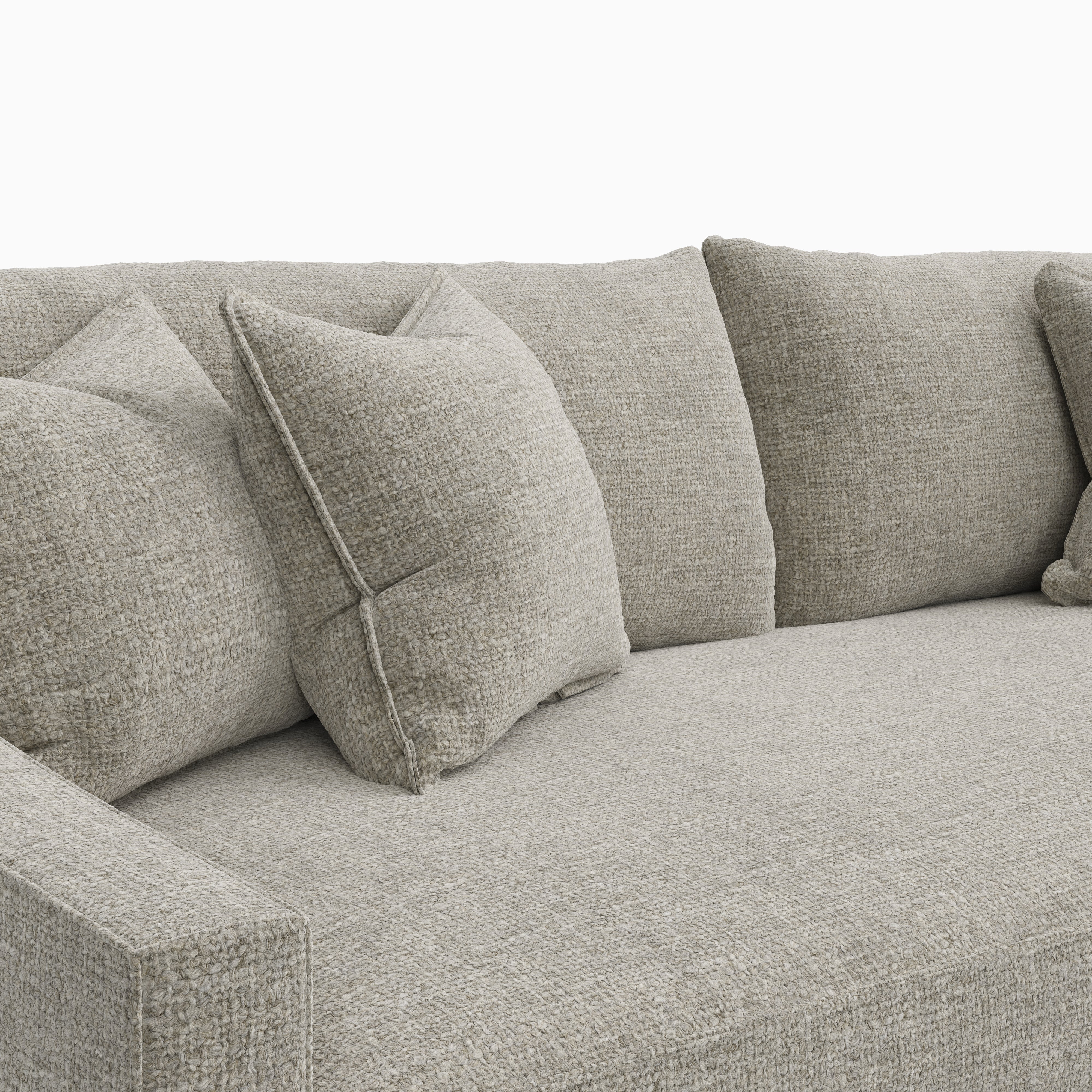 Ronan Sofa in Bone, 98"