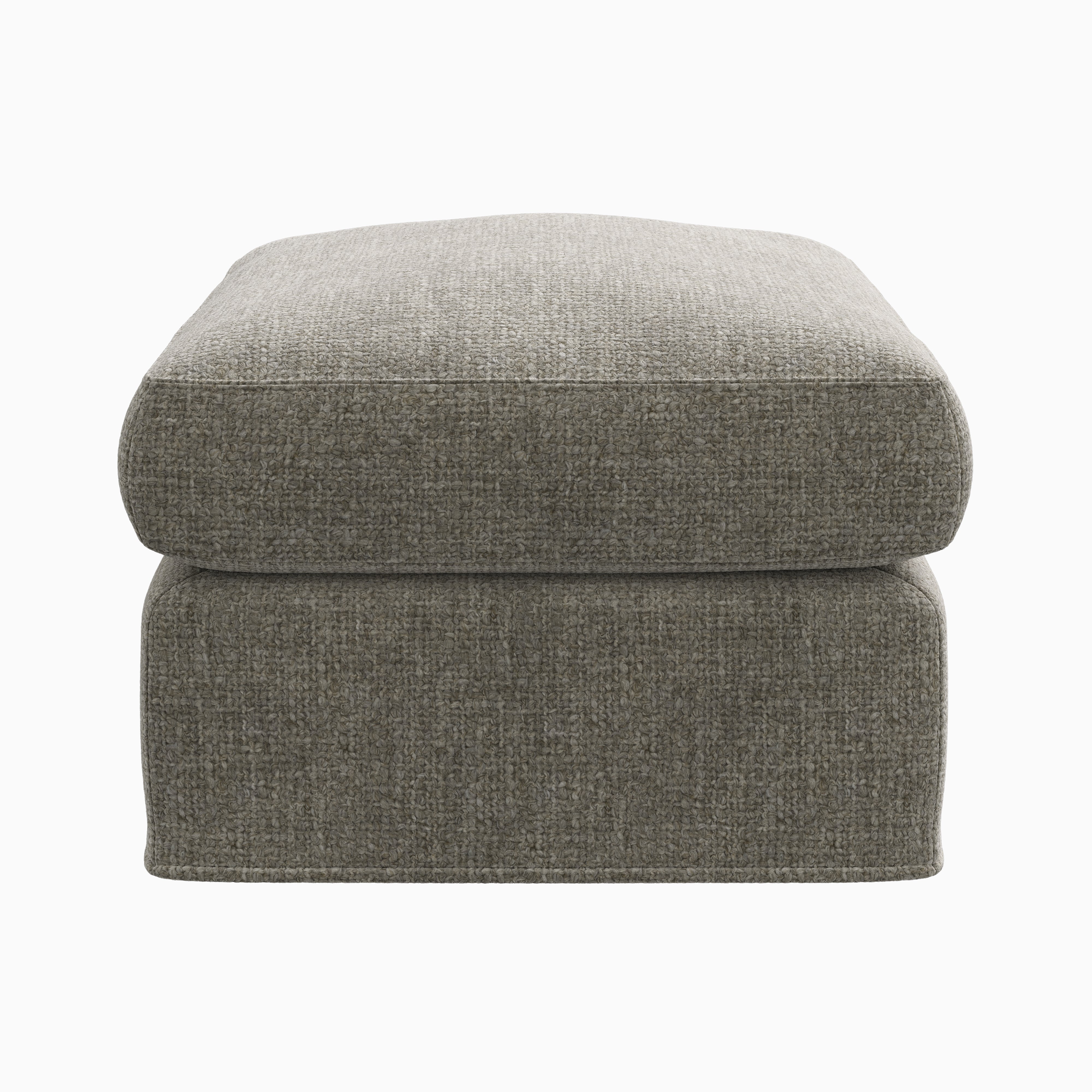 Ronan Ottoman in Bone, Small