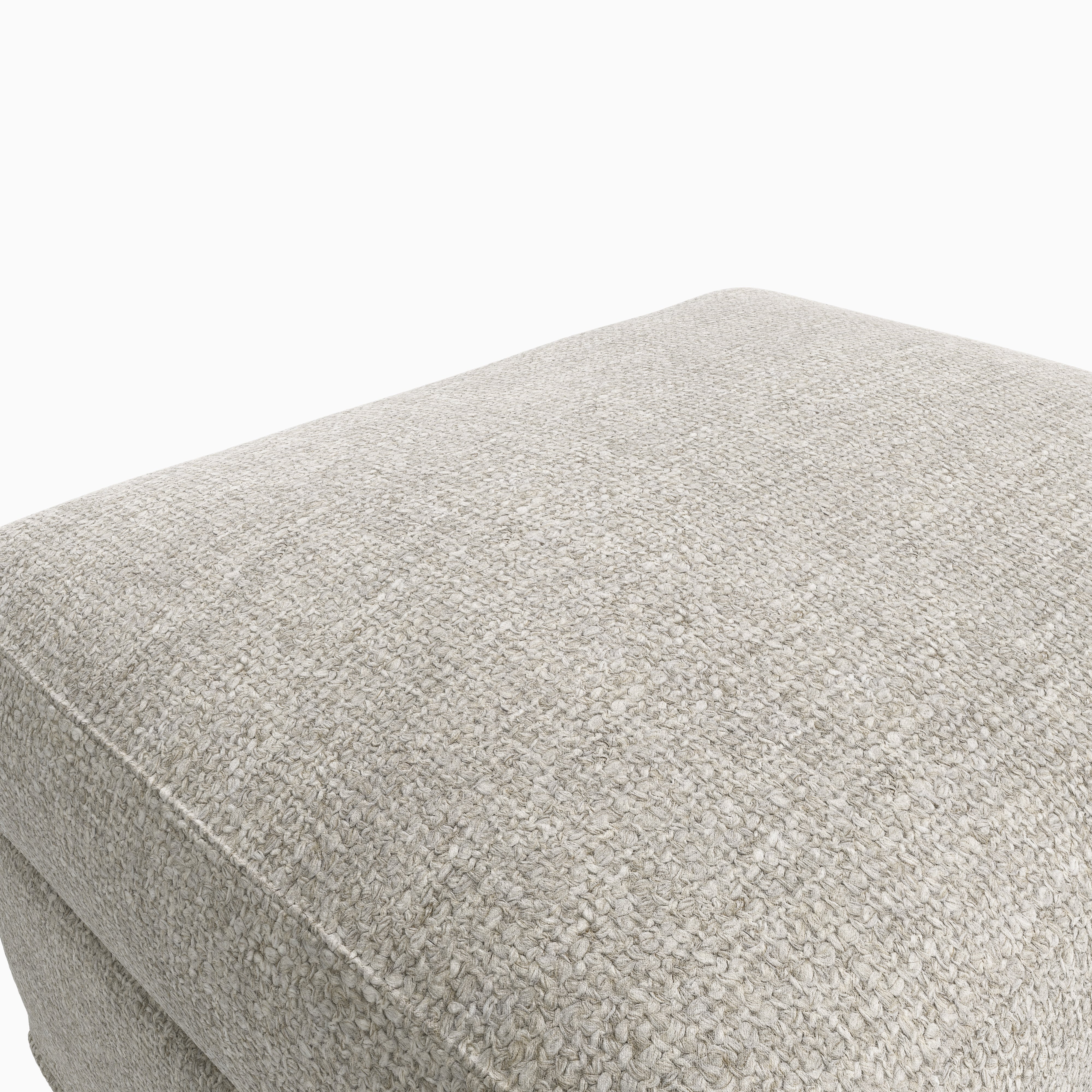 Ronan Ottoman in Bone, Small