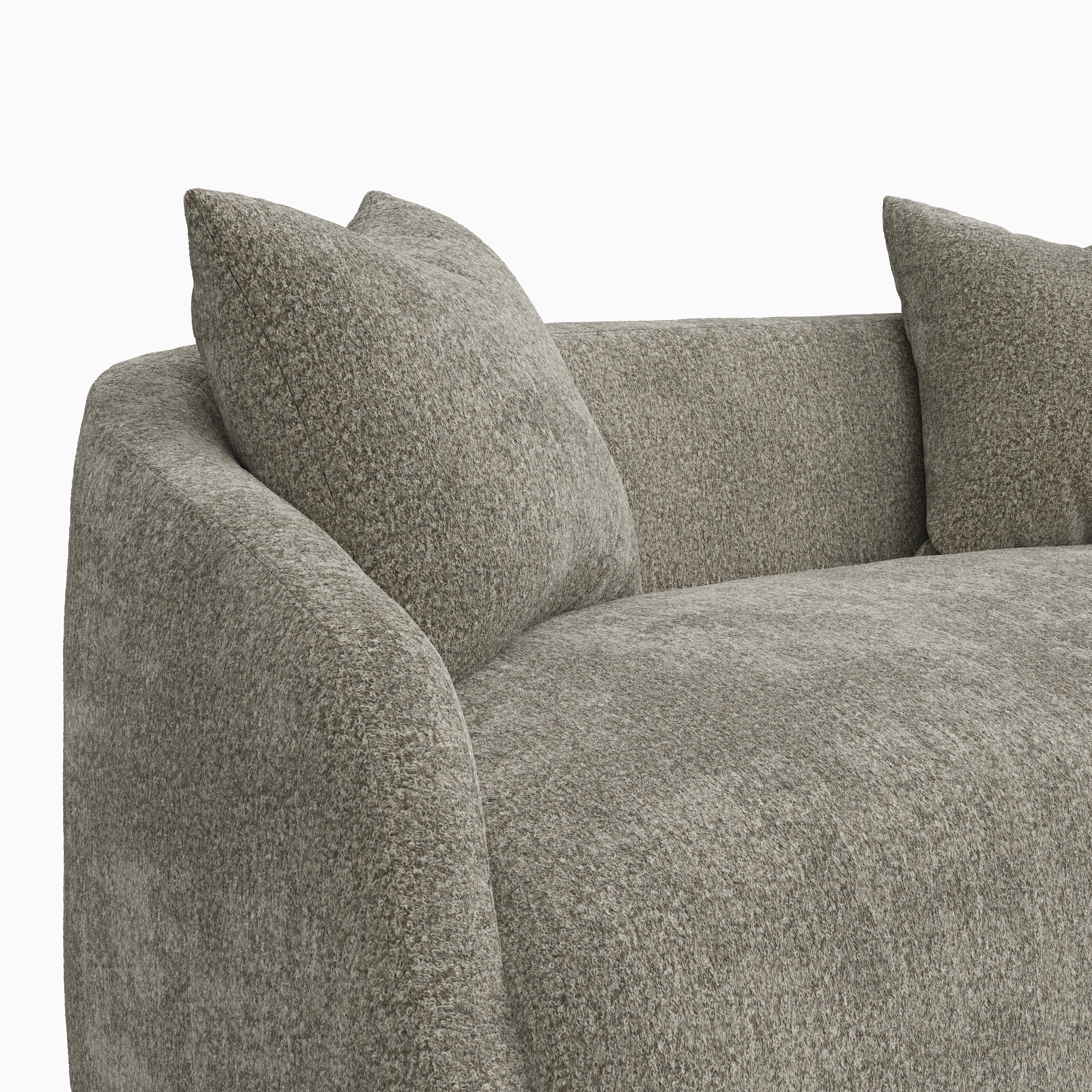 Marek Loveseat in Mushroom, 72"
