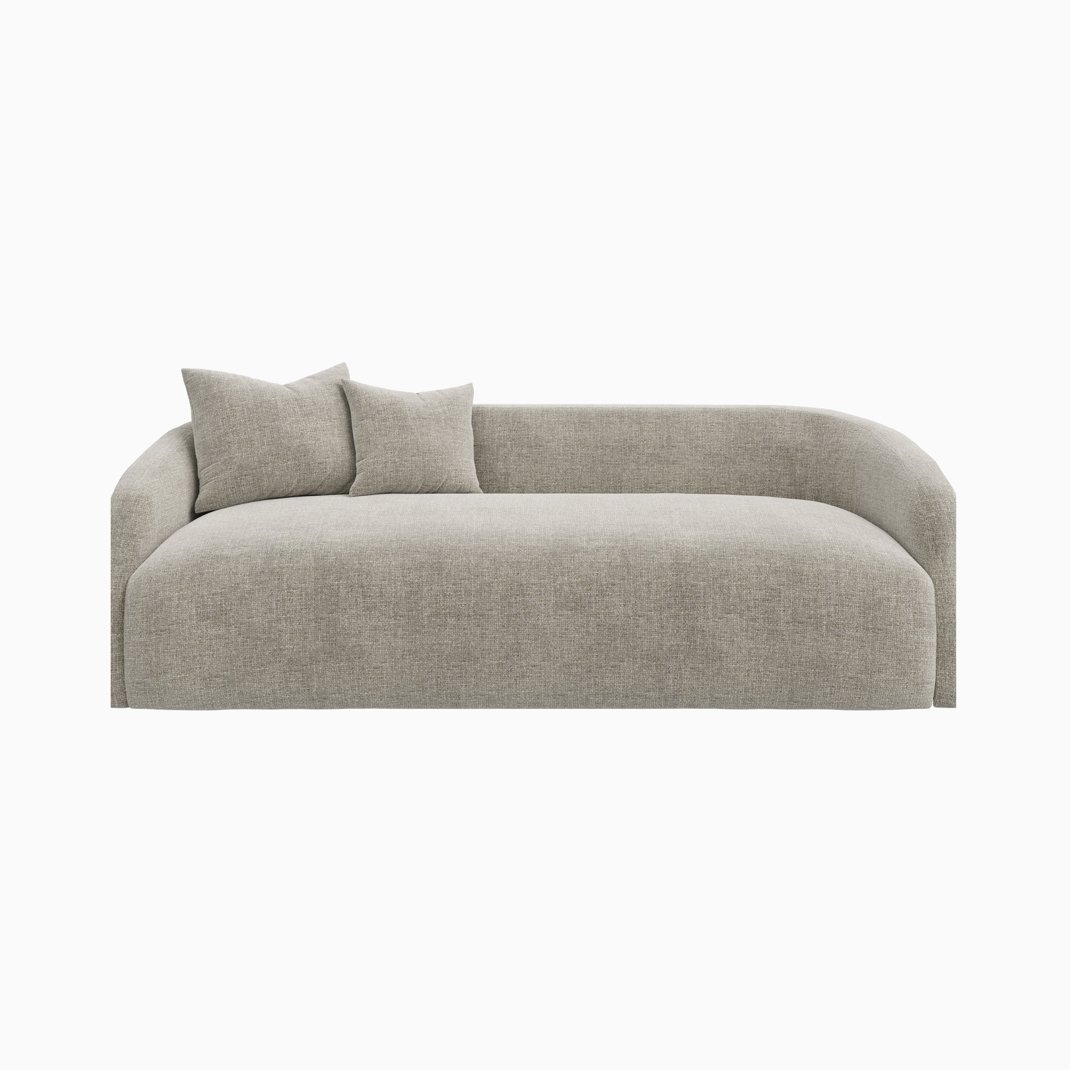 Marek Sofa in Bone, 98"
