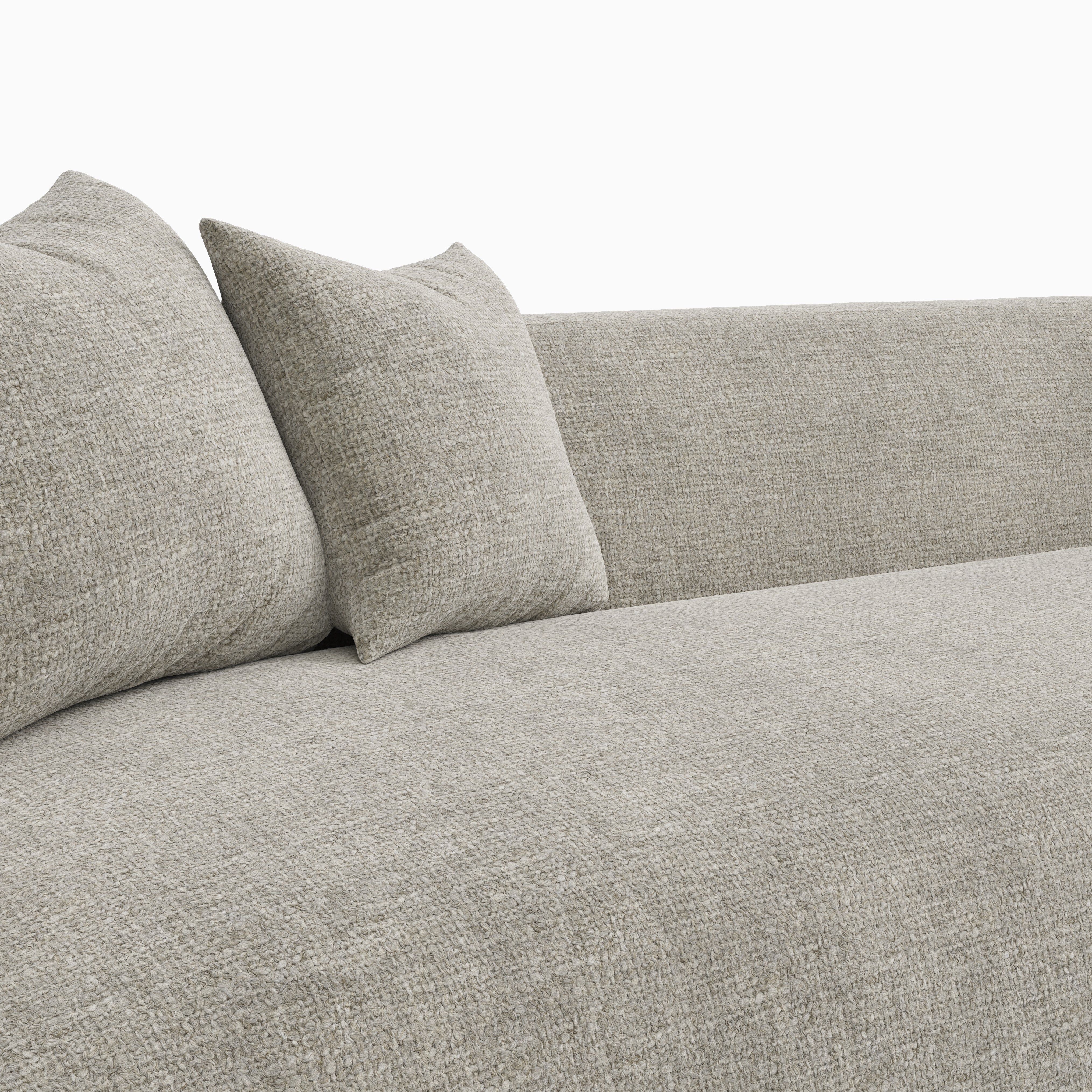 Marek Sofa in Bone, 98"