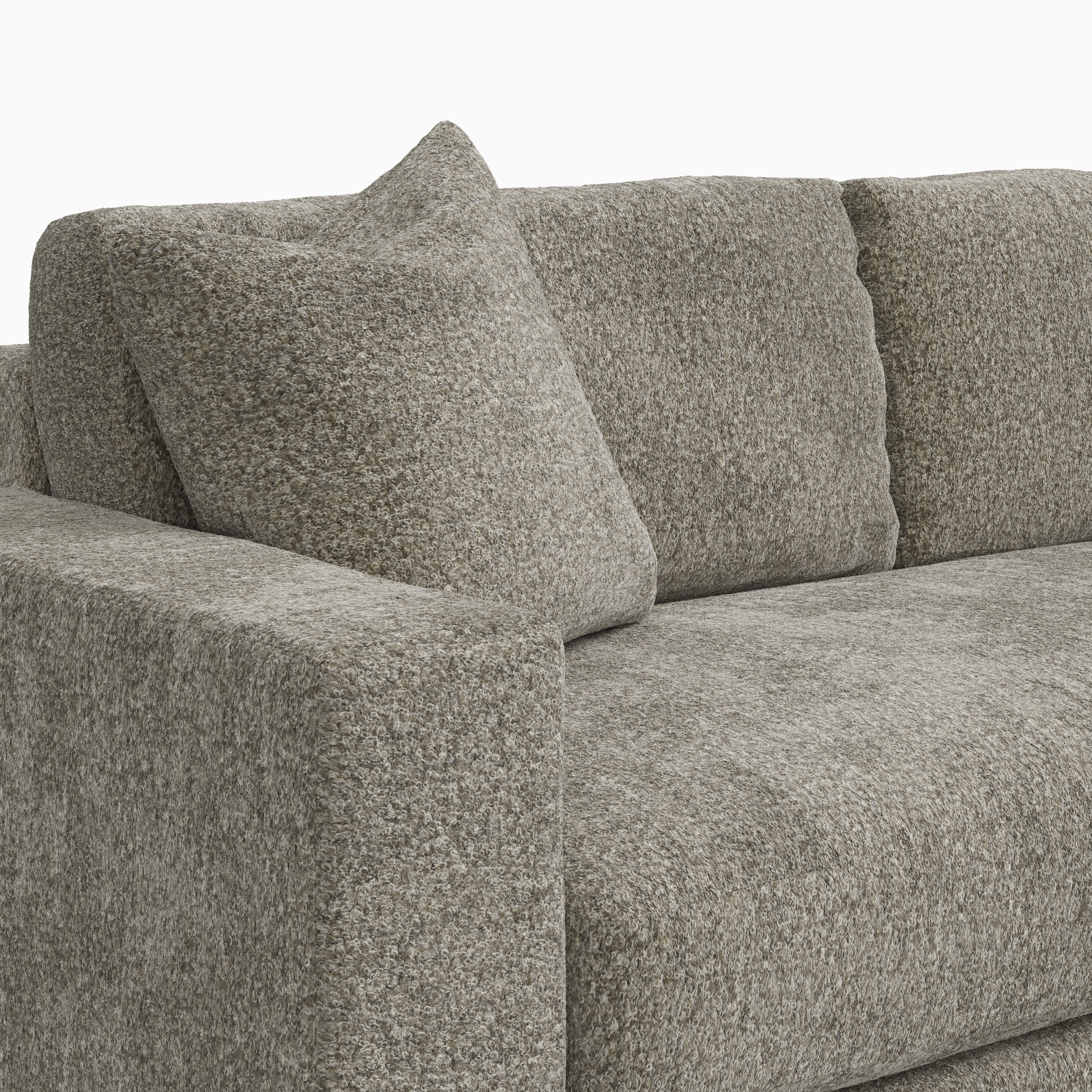 Aleric Loveseat in Mushroom, 72"