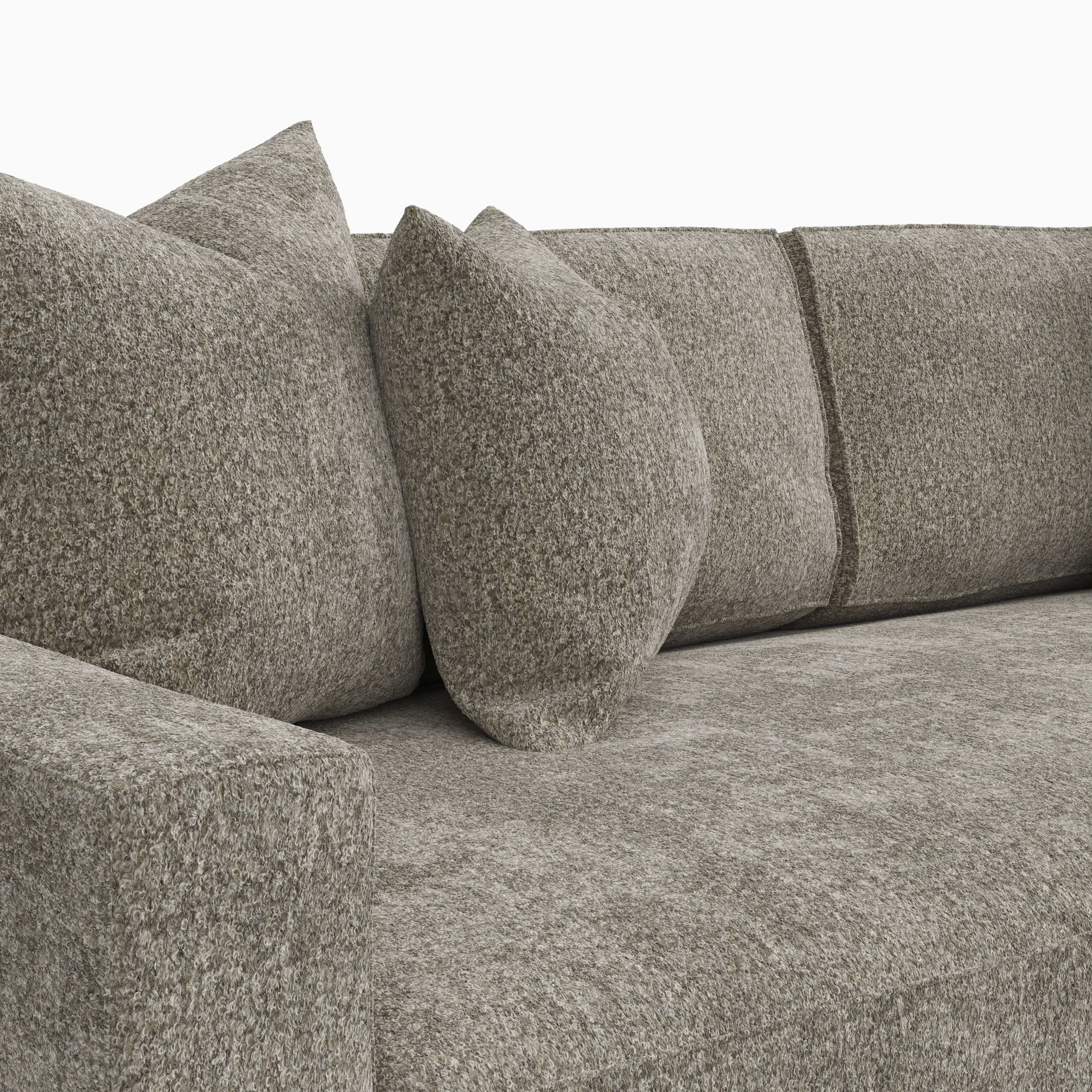 Aleric Sofa in Mushroom, 98"