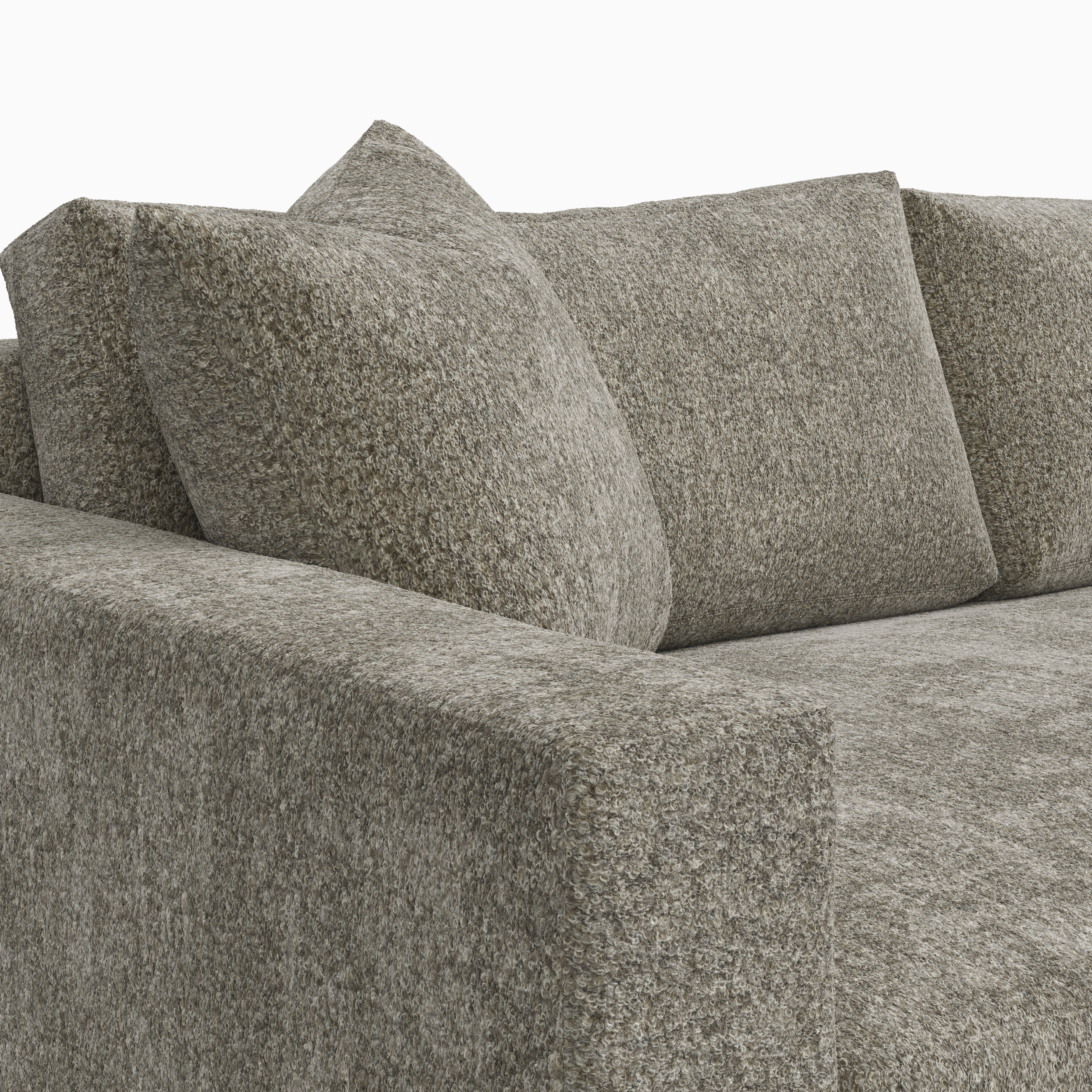 Aleric Sofa in Mushroom, 86"