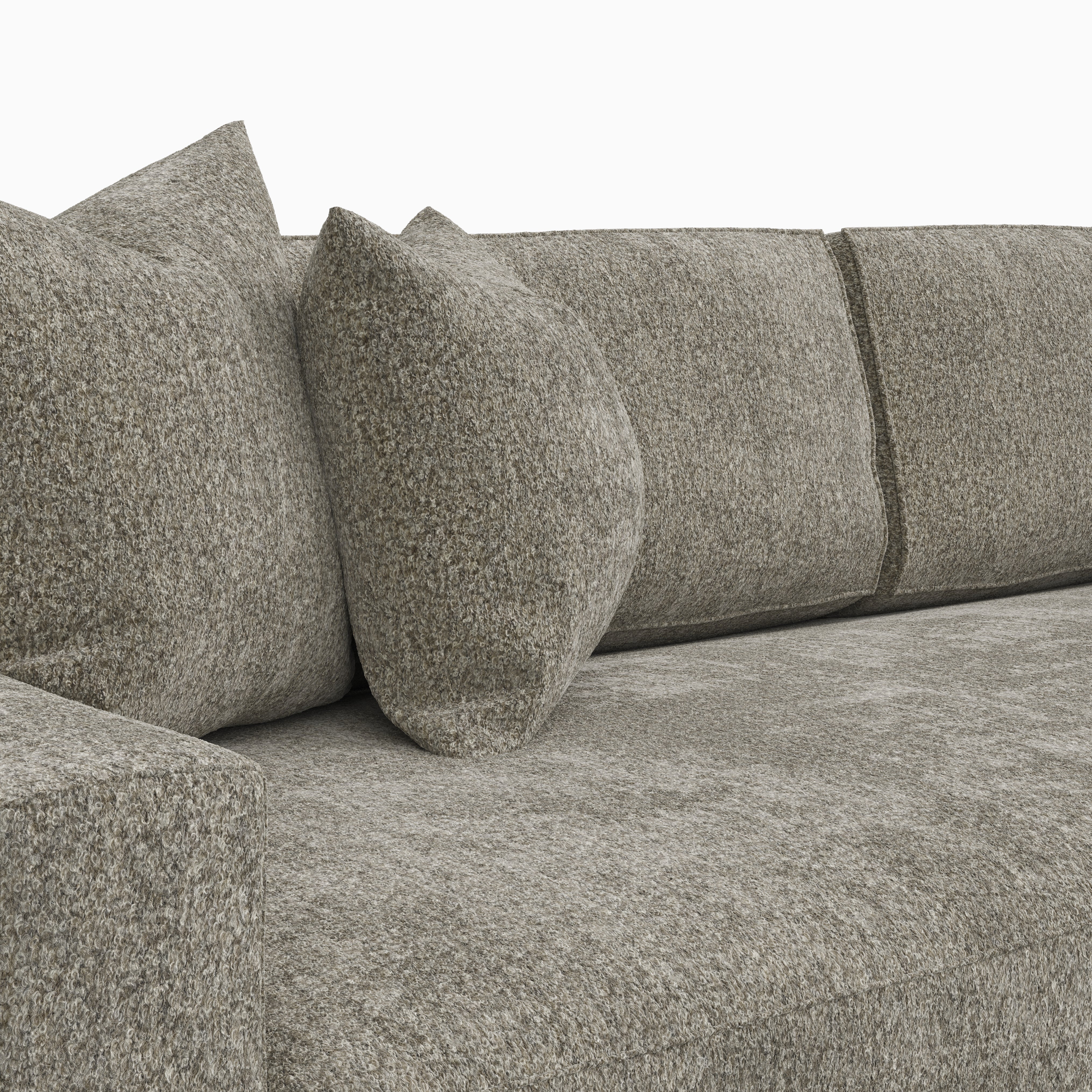 Aleric Sofa in Mushroom, 110"