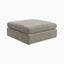 Aleric Ottoman in Mushroom, Small