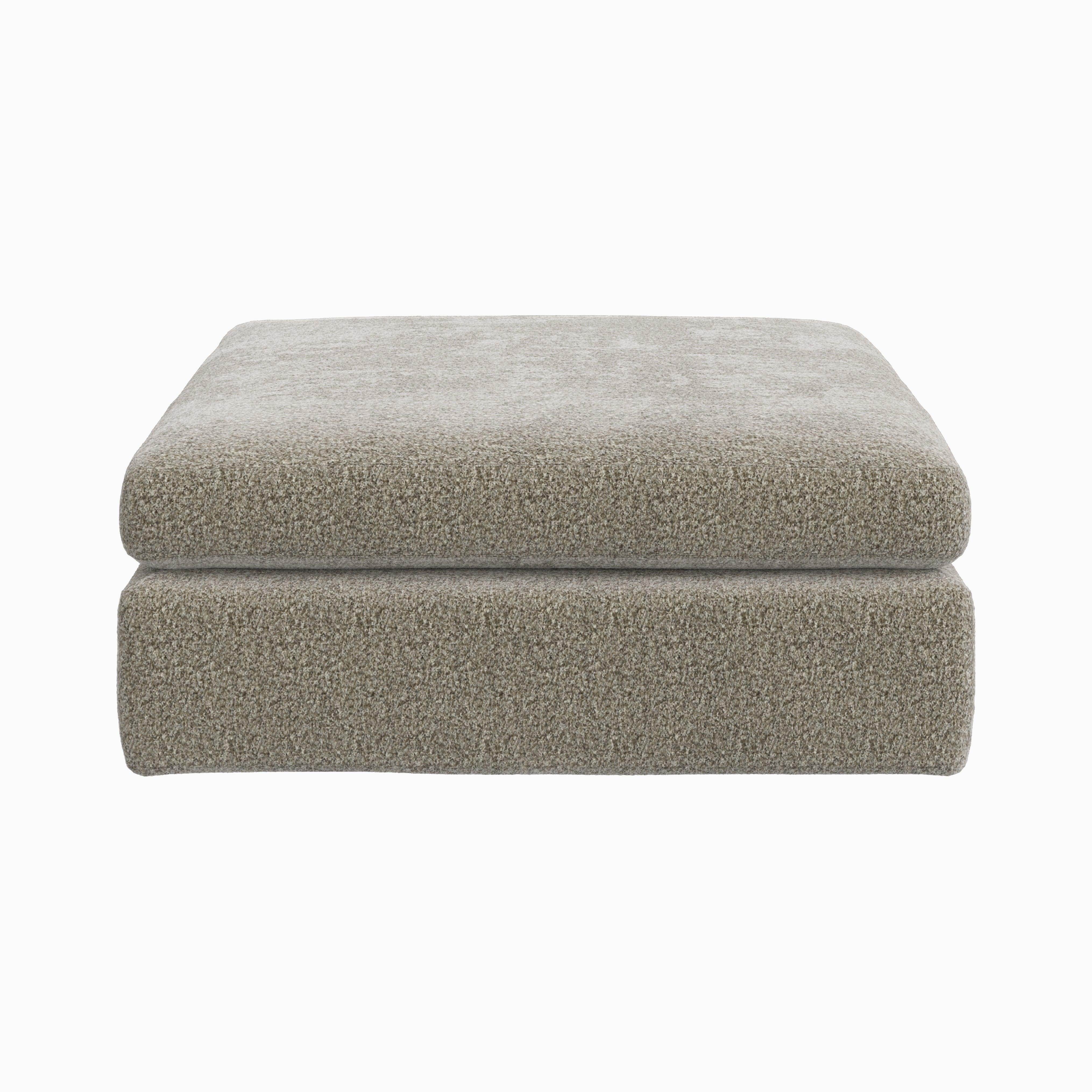 Aleric Ottoman in Mushroom, Small