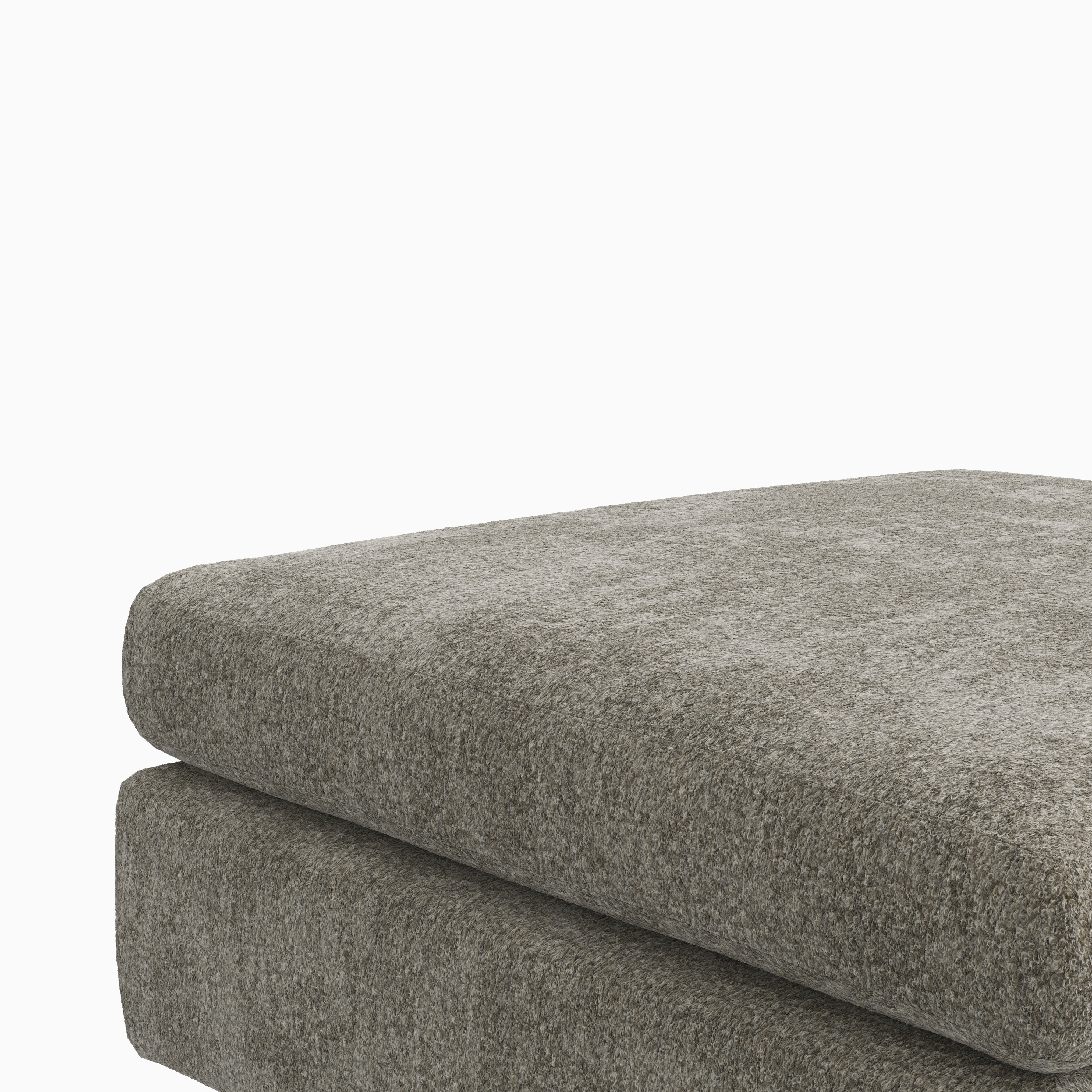 Aleric Ottoman in Mushroom, Small