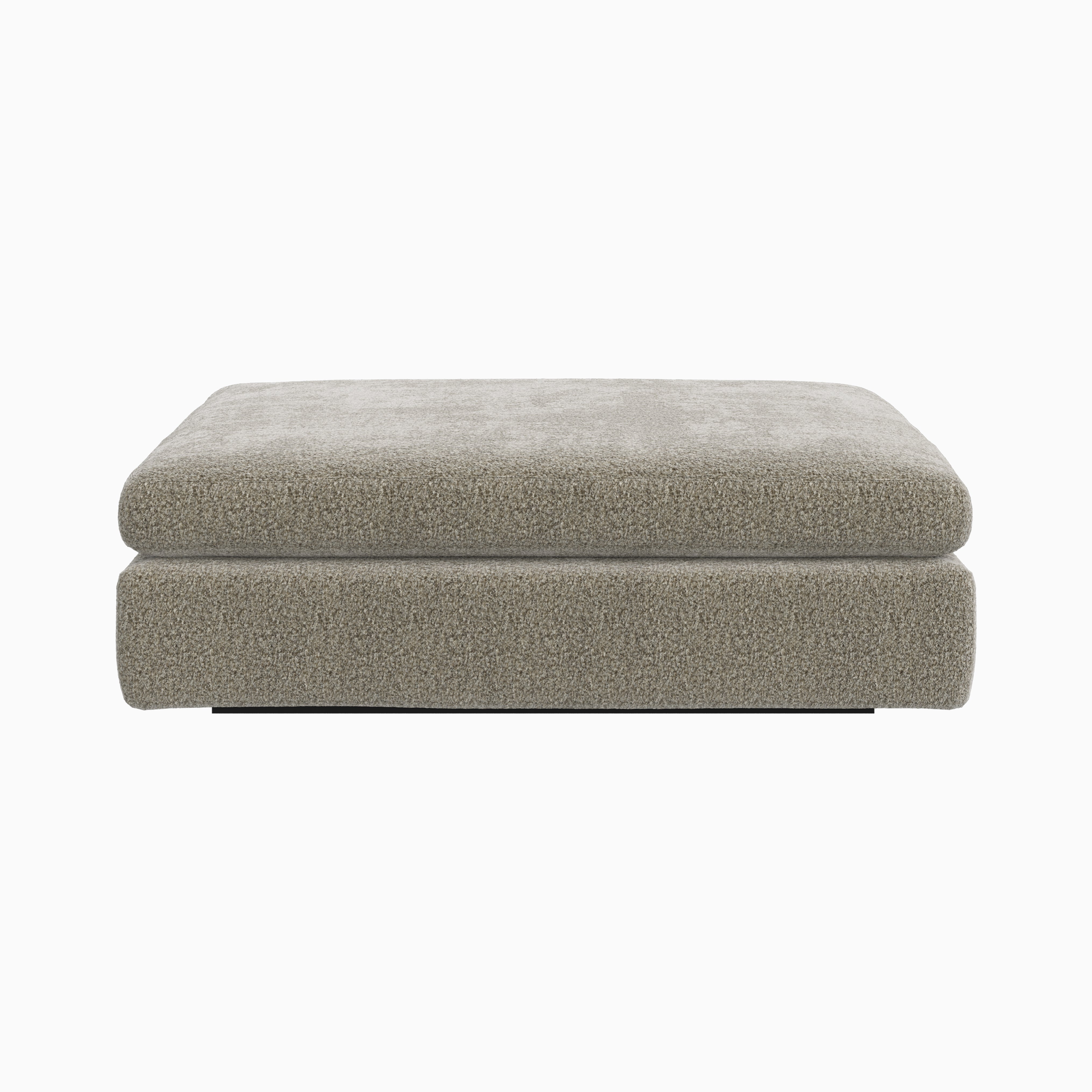 Aleric Ottoman in Mushroom, Large