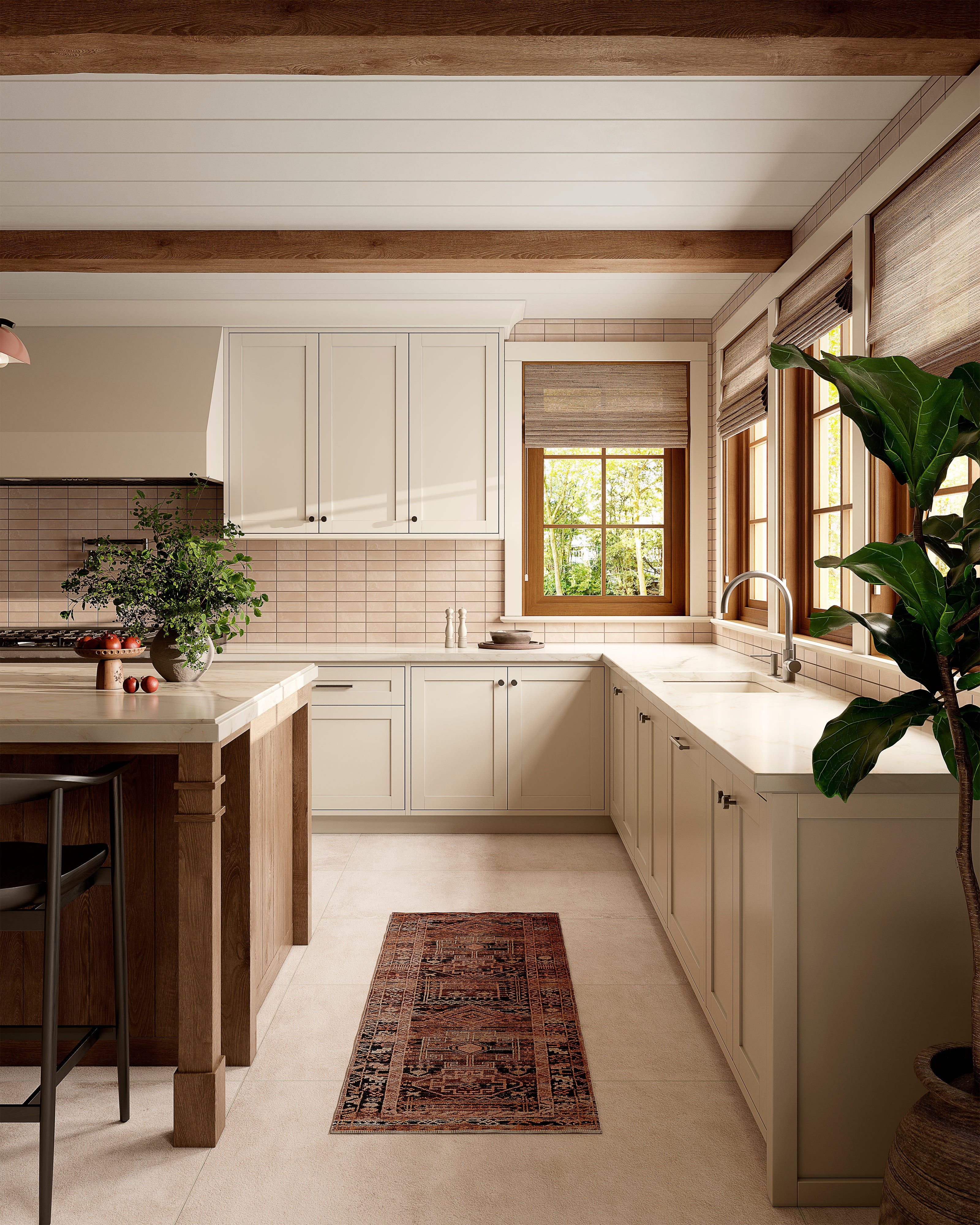 Vesper 24x48 Matte Porcelain Tile in Sand