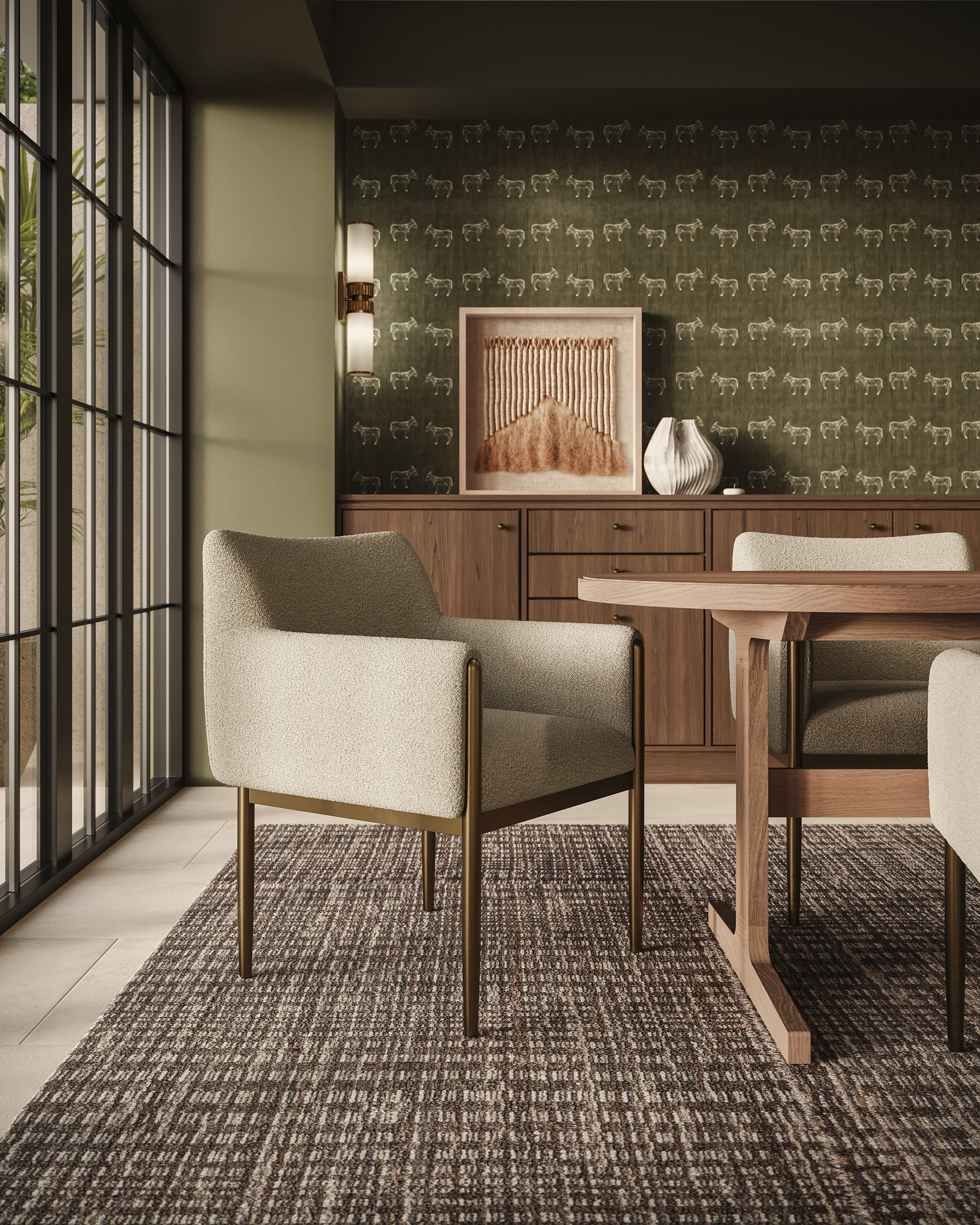 Davies Rug in Graphite / Fog