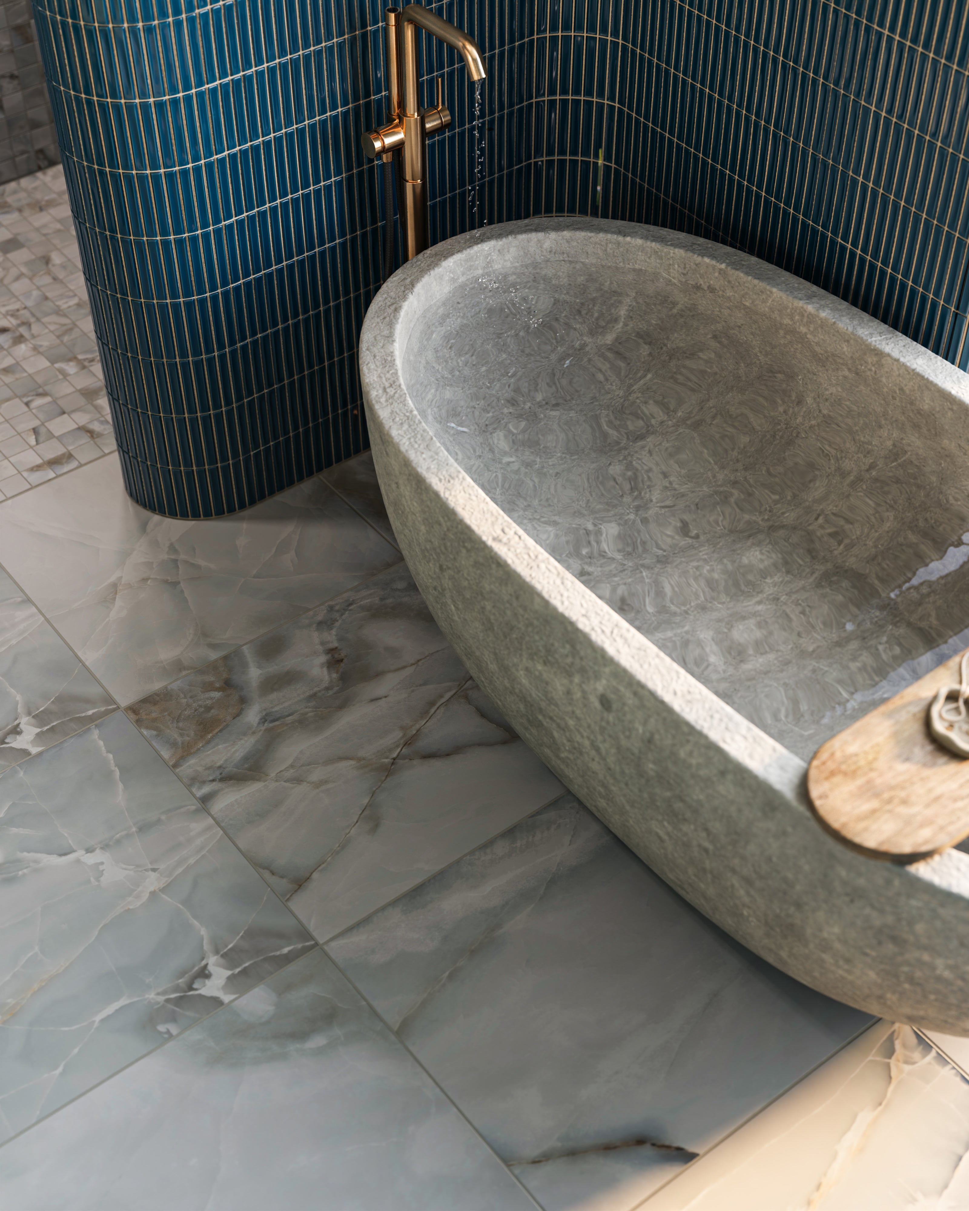 Astrid 24x24 Matte Porcelain Tile in Slate