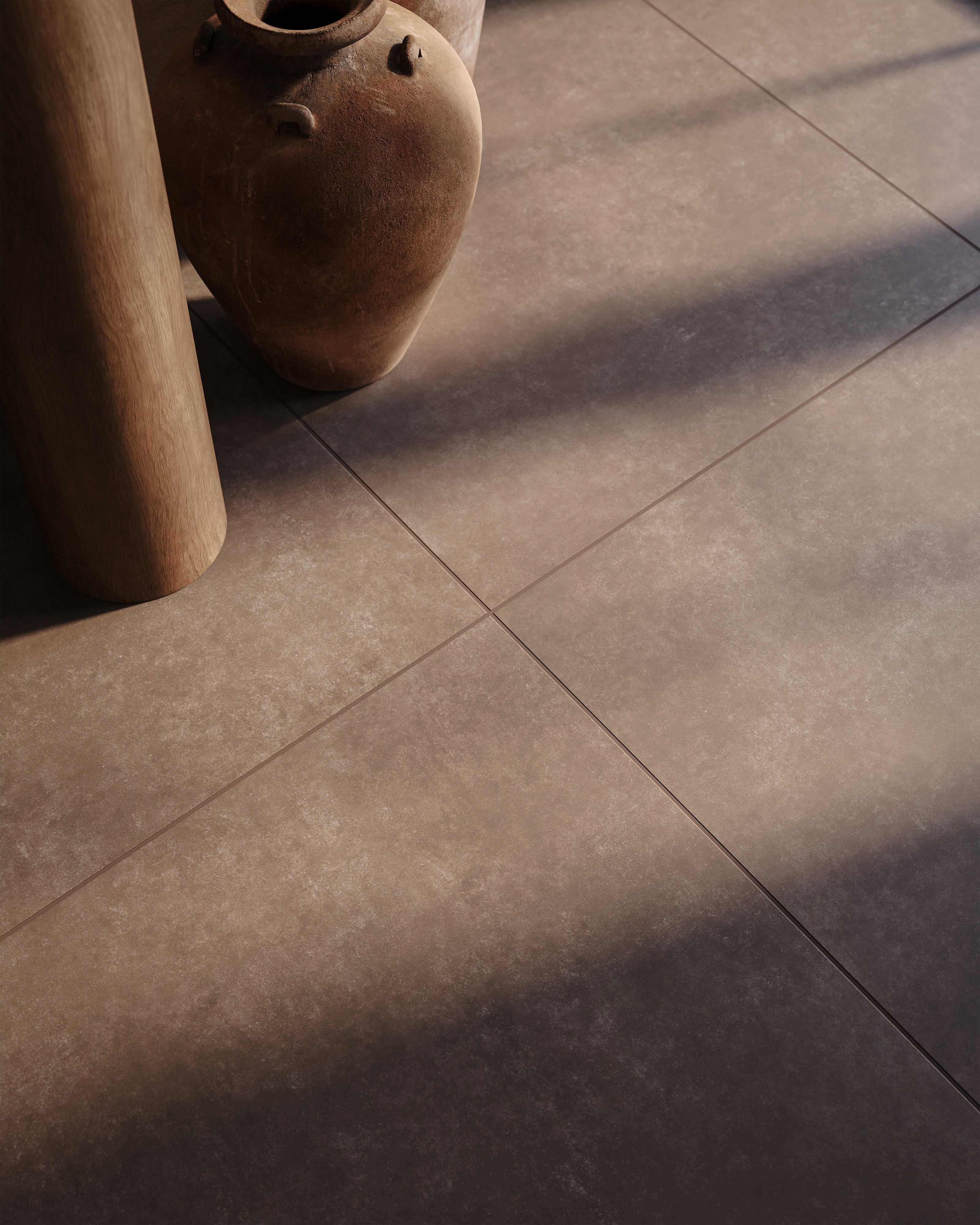 Wyatt 32x32 Matte Porcelain Tile in Espresso