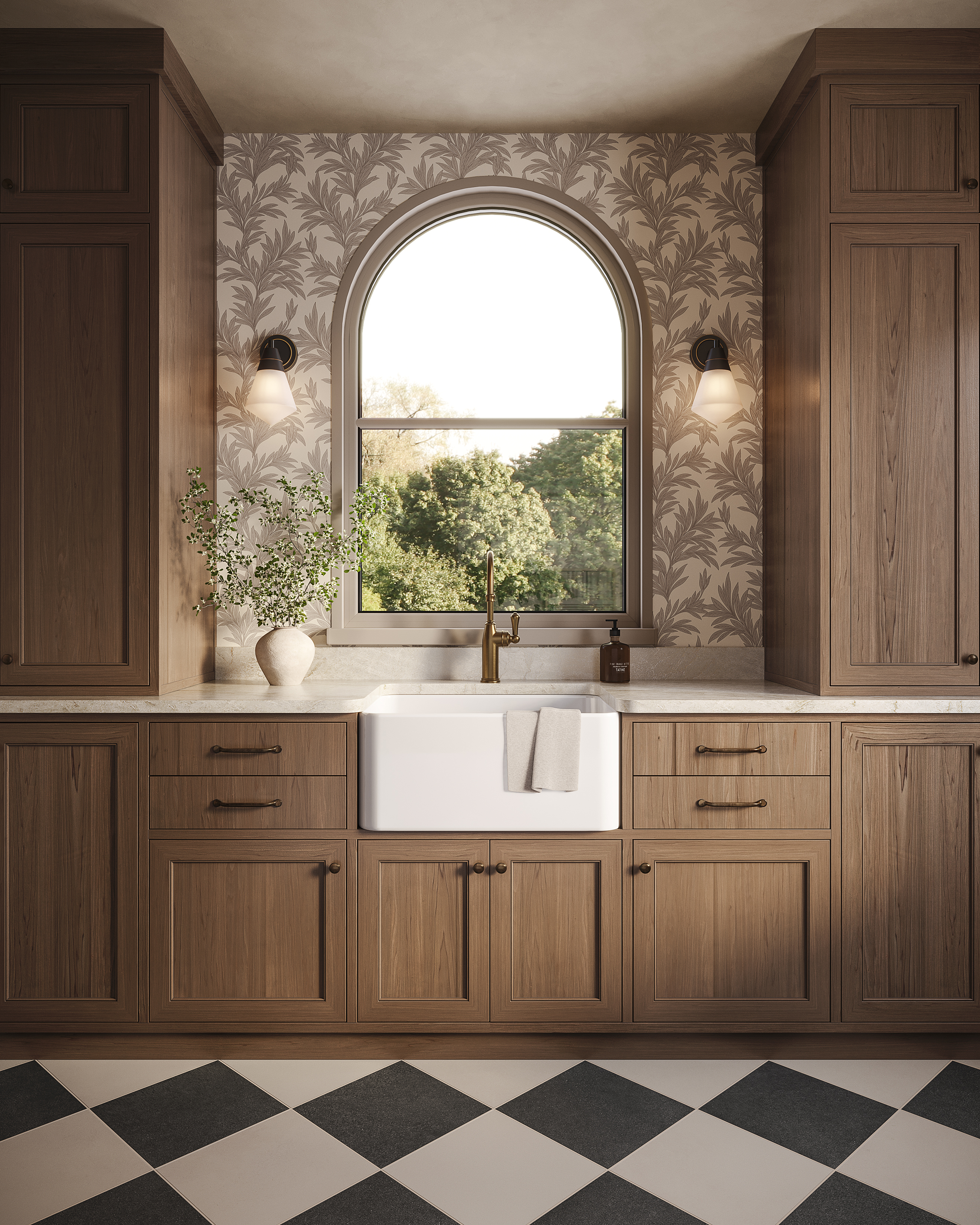 Bower Wallpaper in Taupe II, 52