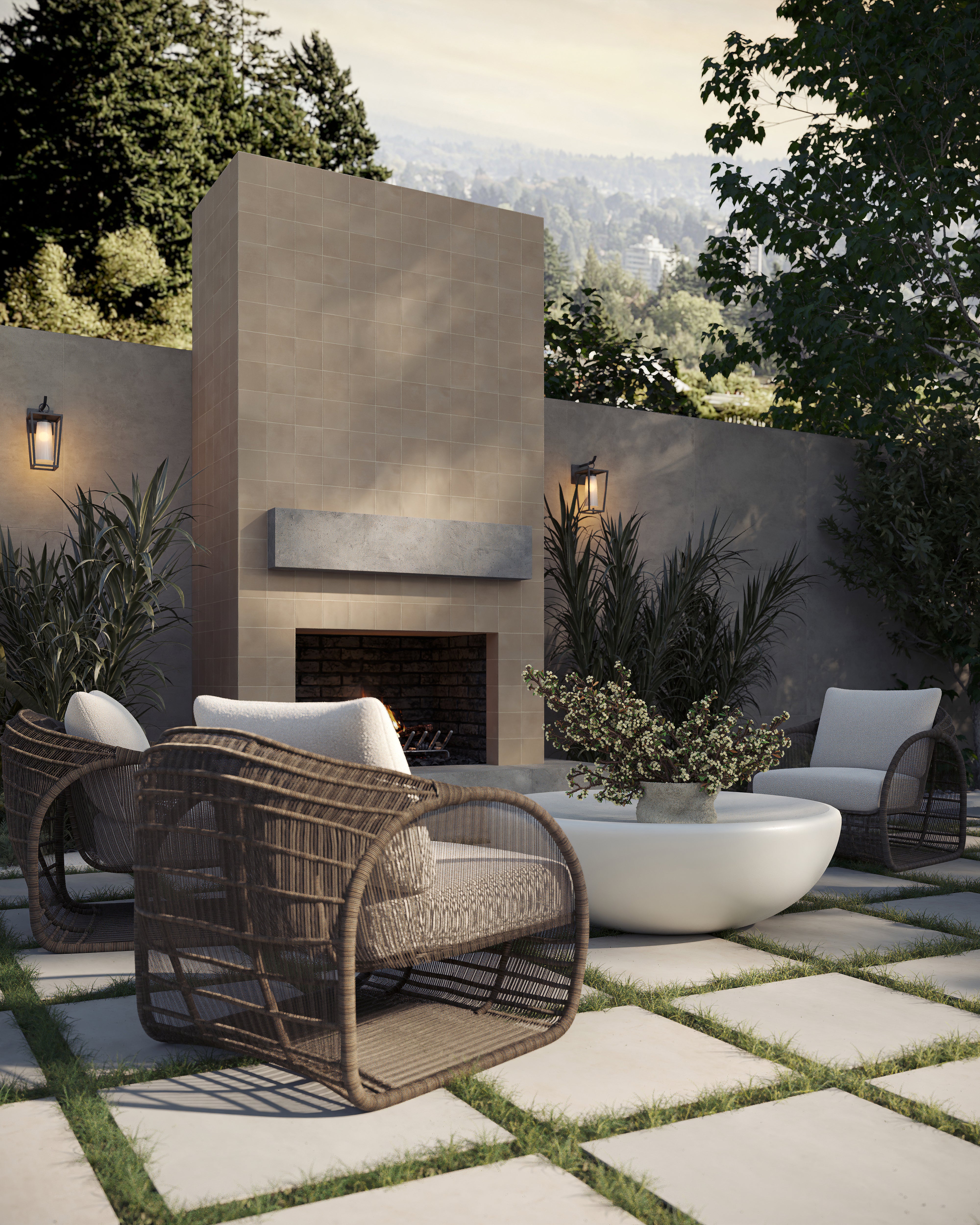 Karina 5.5x5.5 Matte Porcelain Tile in Cotto
