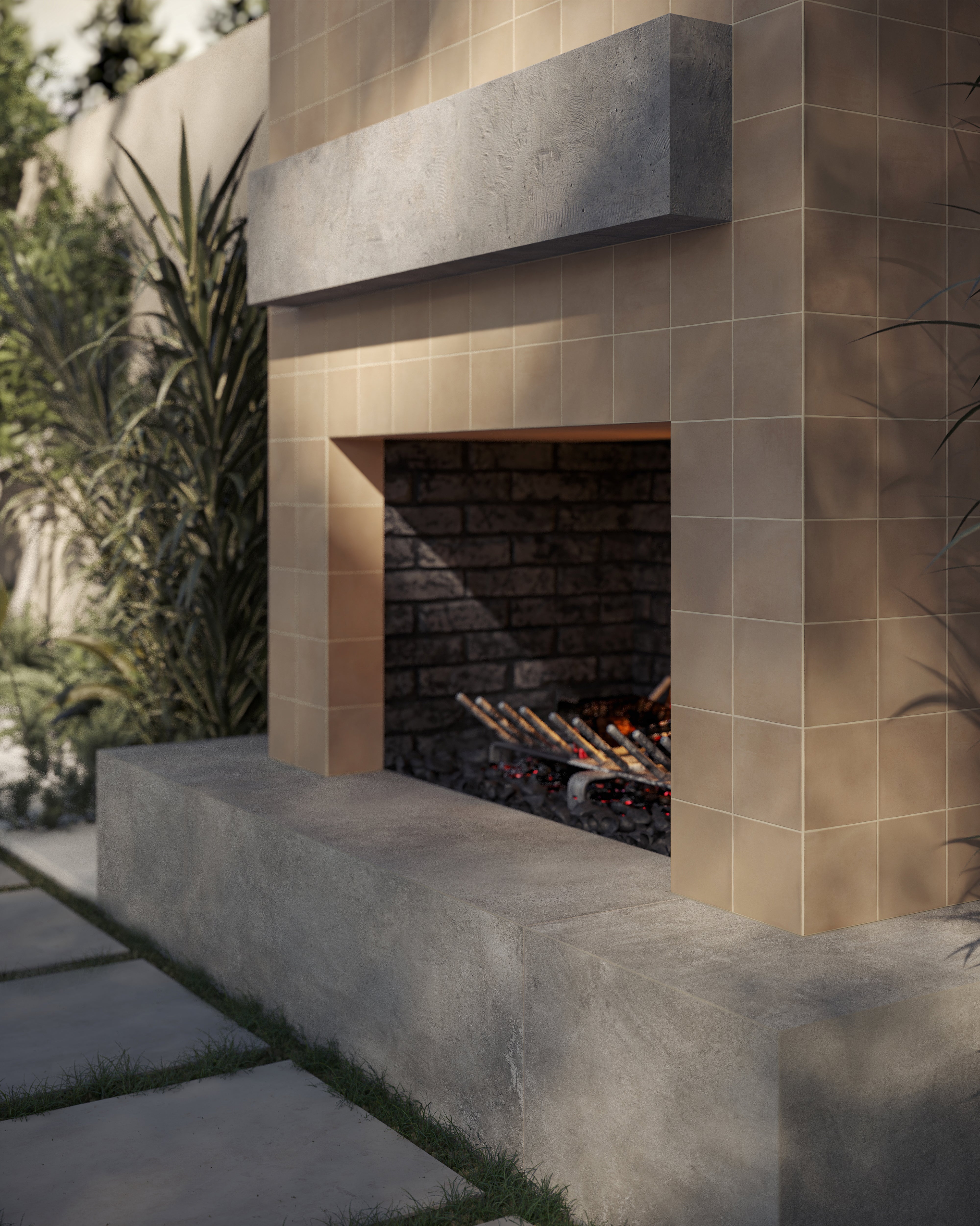 Karina 5.5x5.5 Matte Porcelain Tile in Cotto