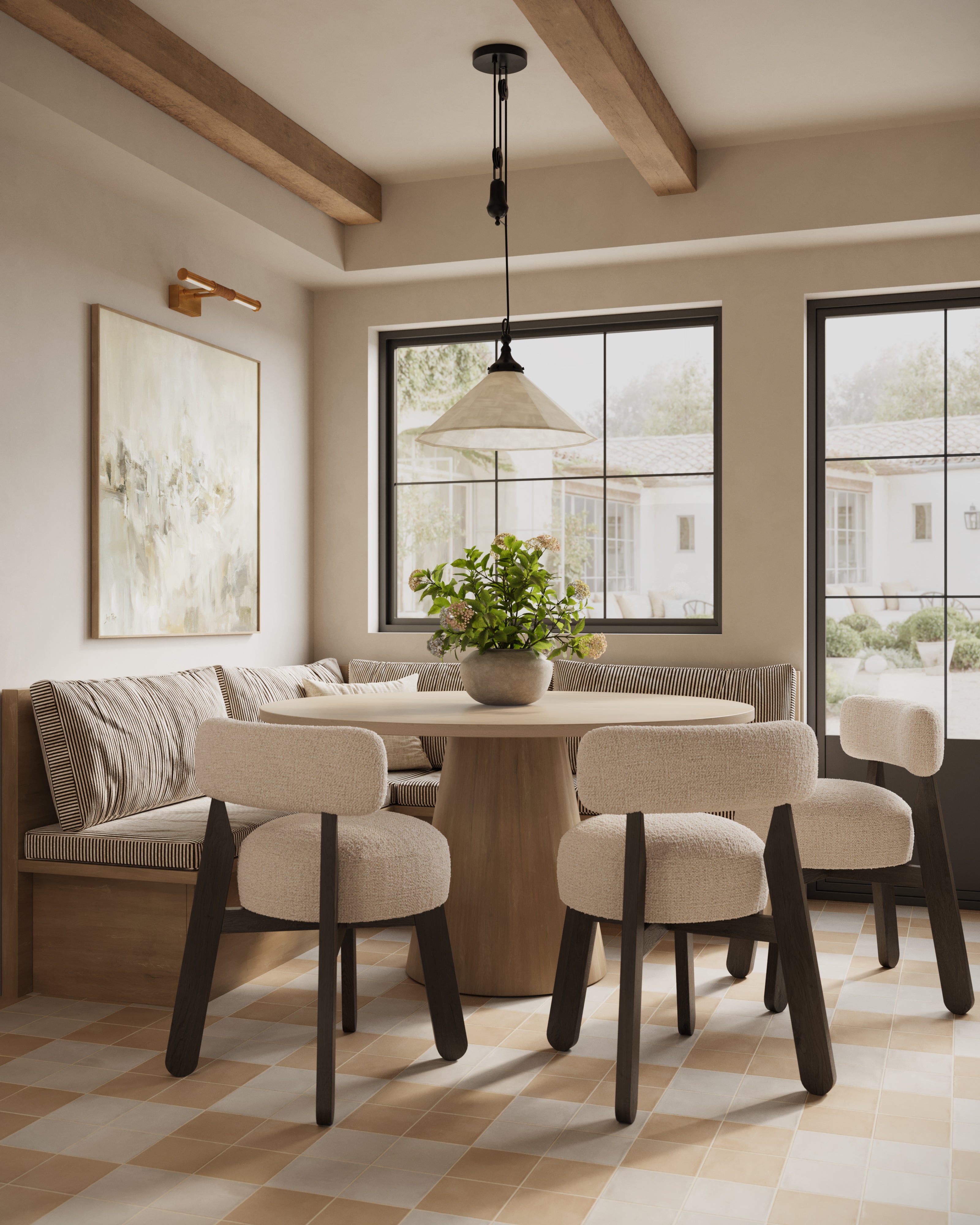 Karina 5.5x5.5 Matte Porcelain Tile in Greige