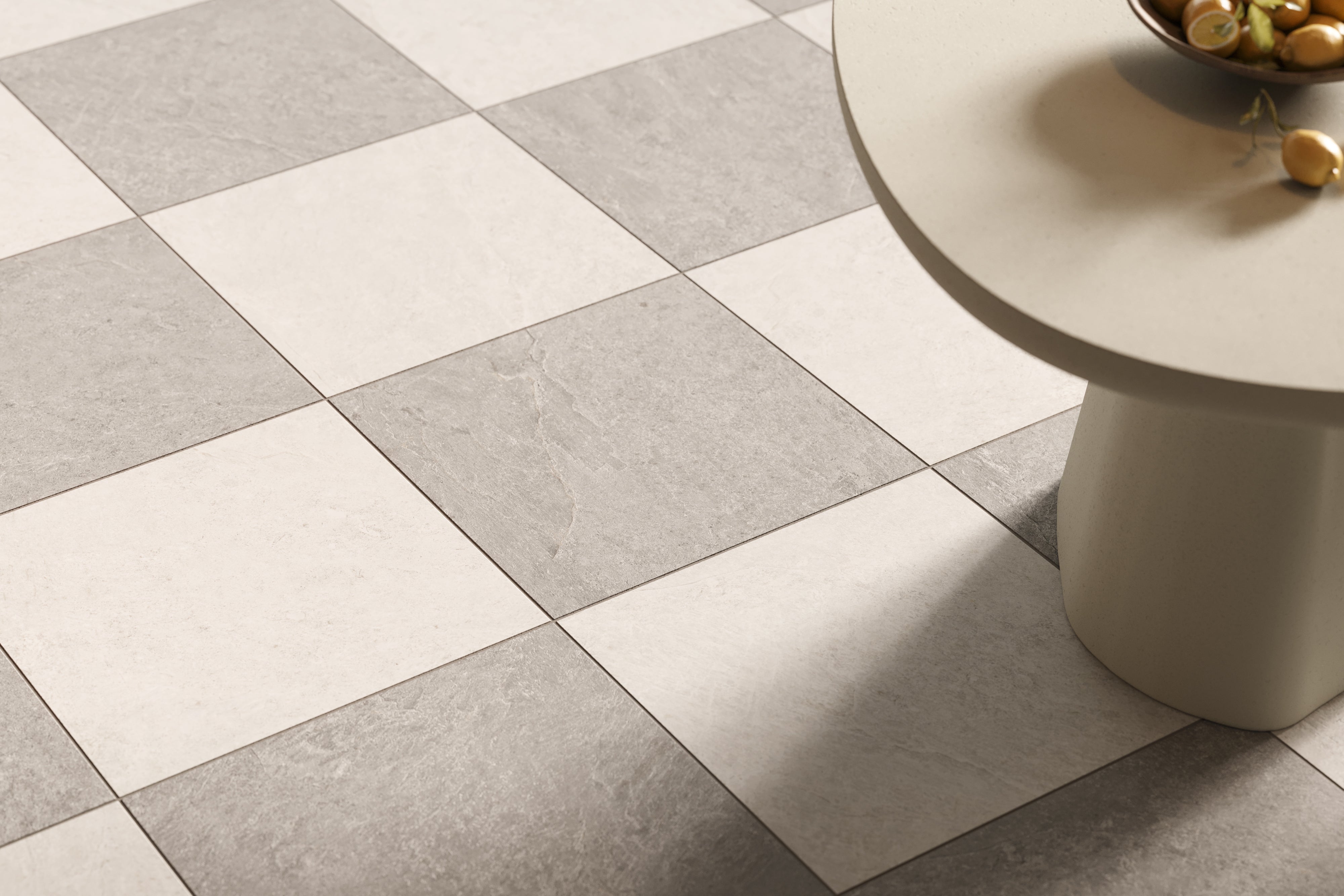 Dawson 24x24 Checkerboard Grip 2cm Porcelain Paver Tile in Dune