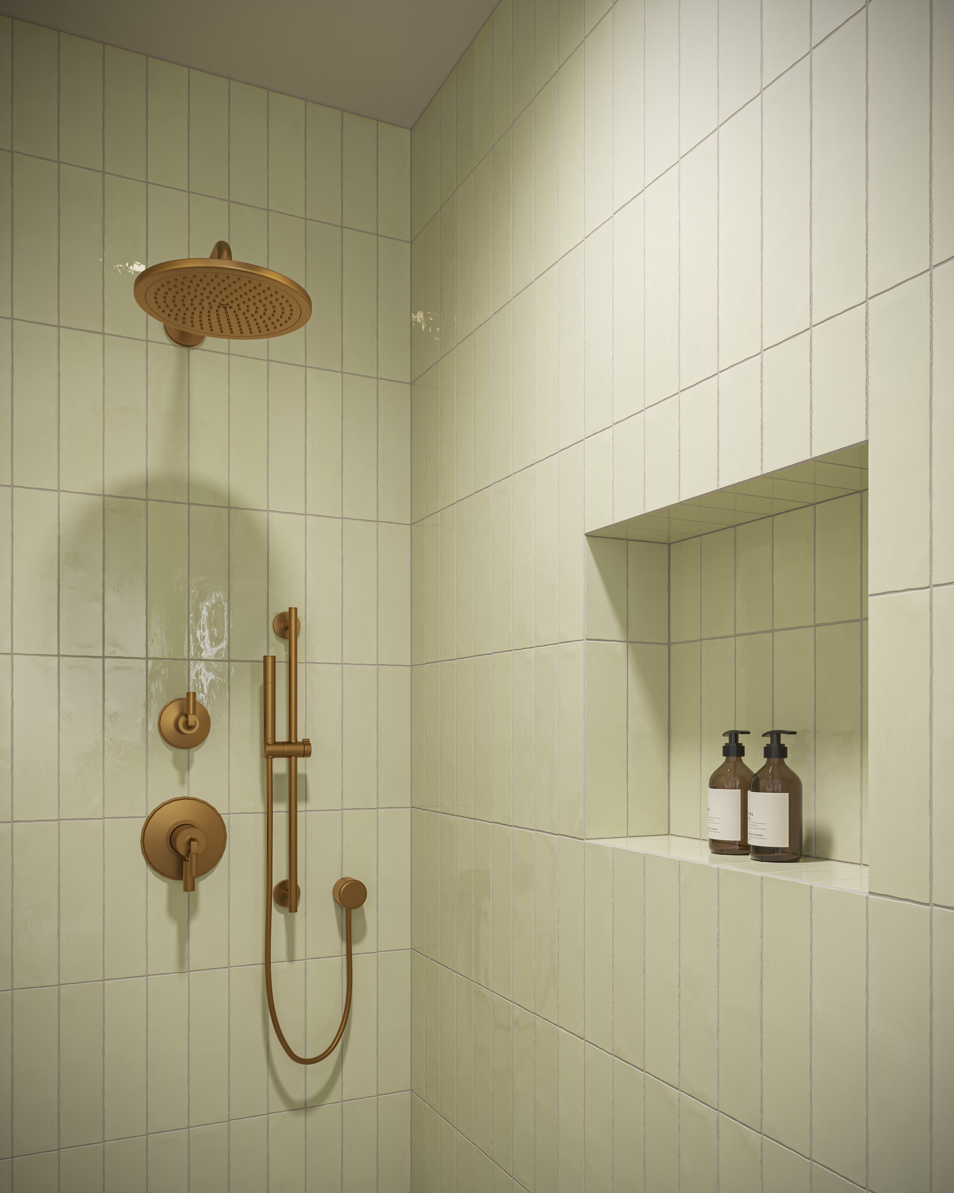 Harper 3x12 Glossy Ceramic Tile in Basil