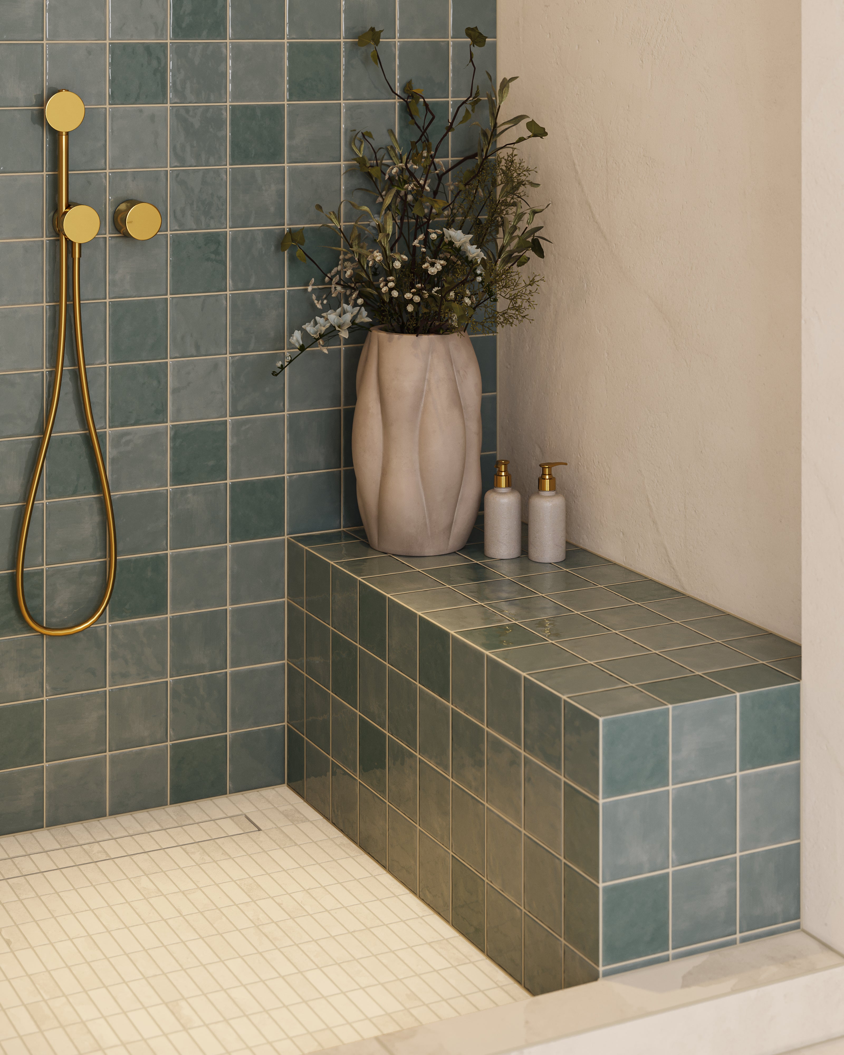 Aurora 1x3 Matte Porcelain Mosaic Tile in Ivory