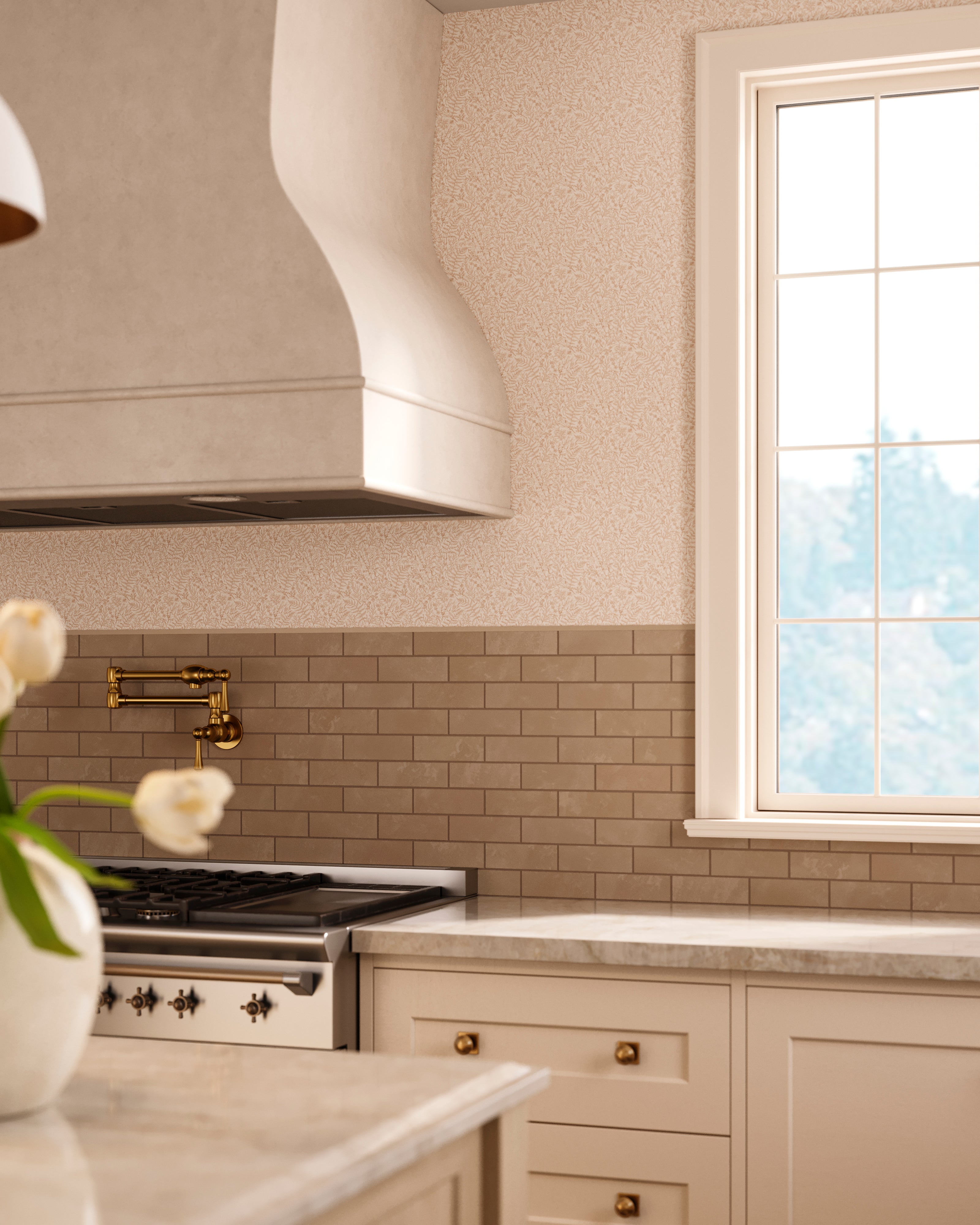 Isabel 2x6 Matte Porcelain Tile in Bone