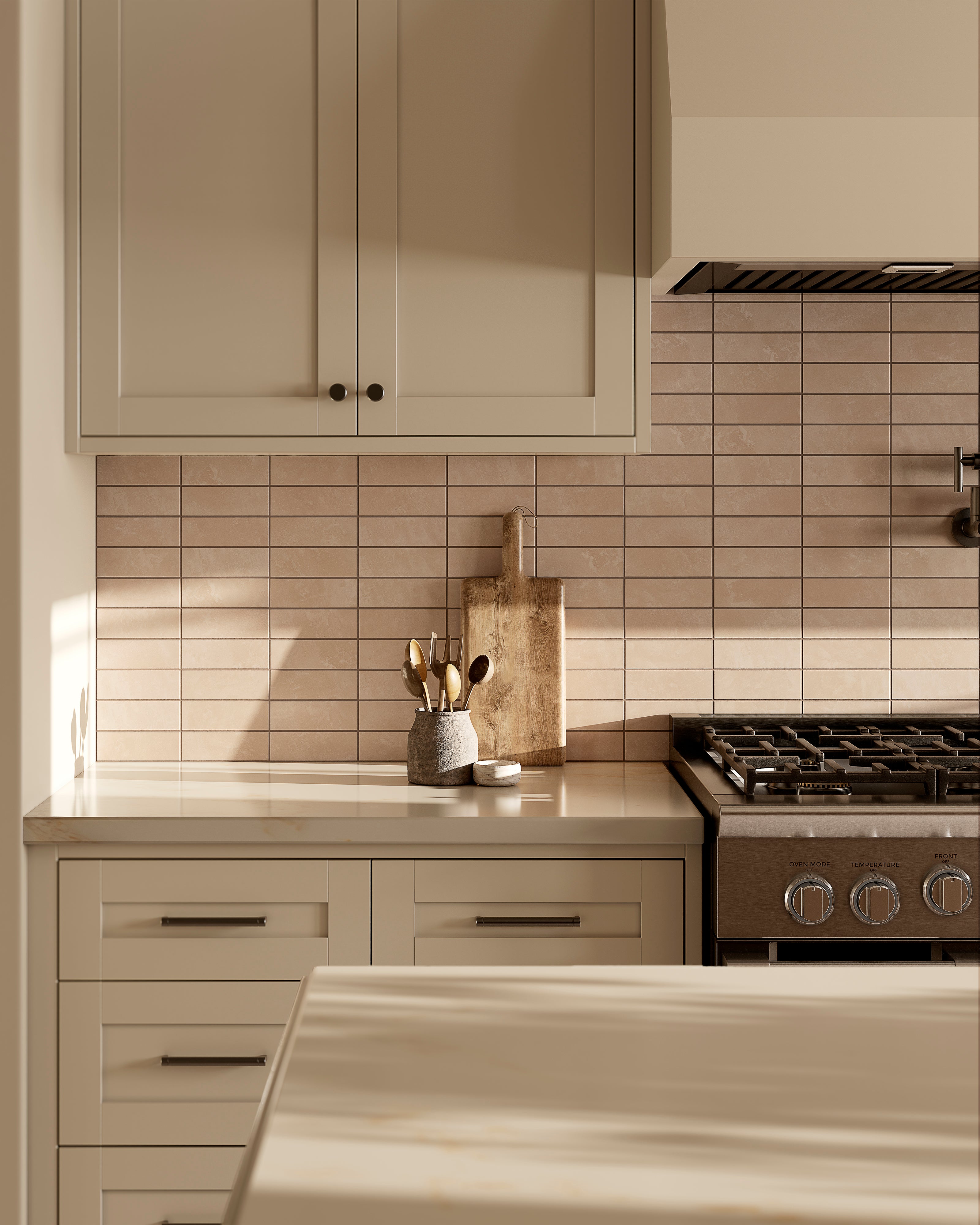 Isabel 2x6 Matte Porcelain Tile in Sand