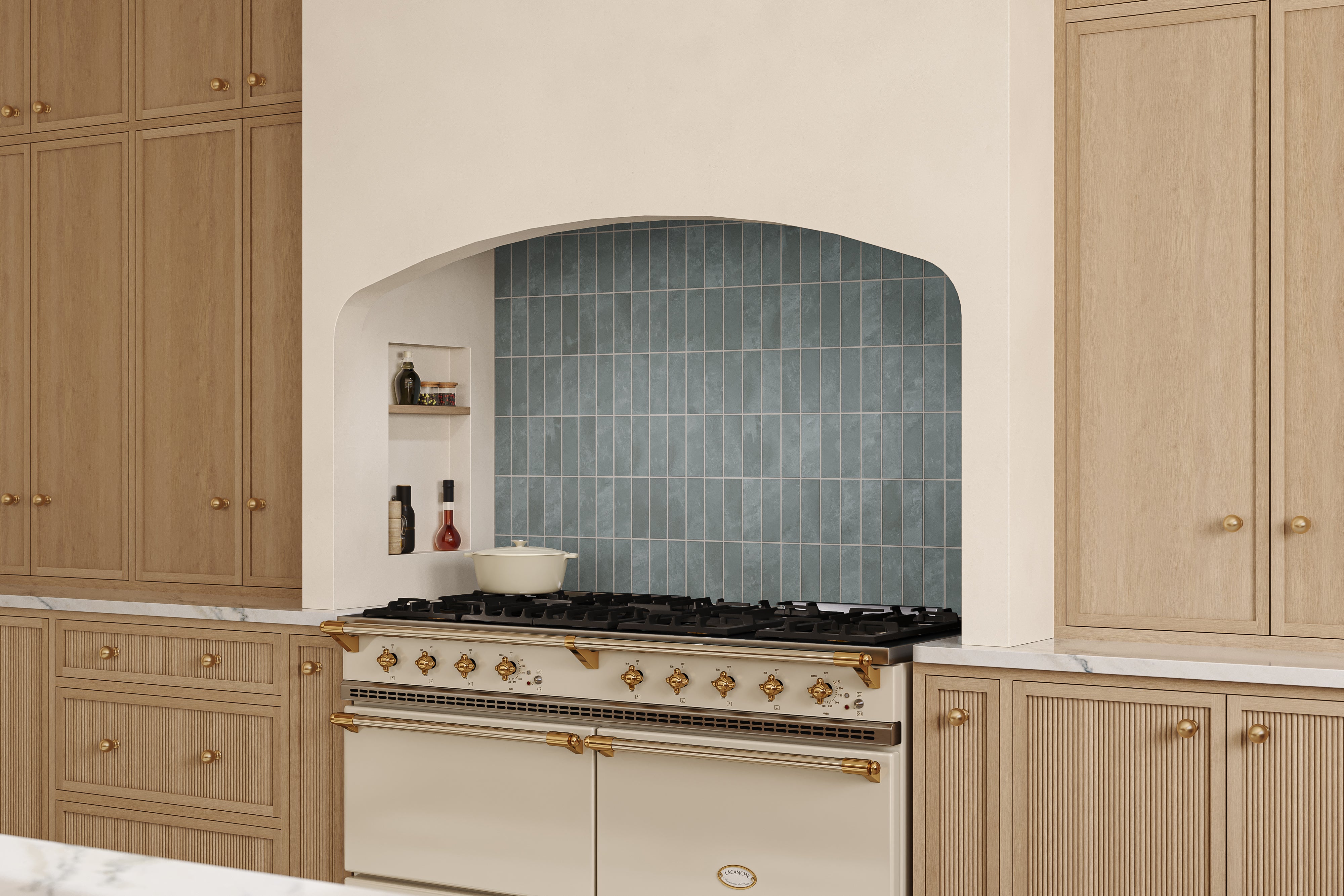 Isabel 2 x 6 Matte Porcelain Tile in Saltwater