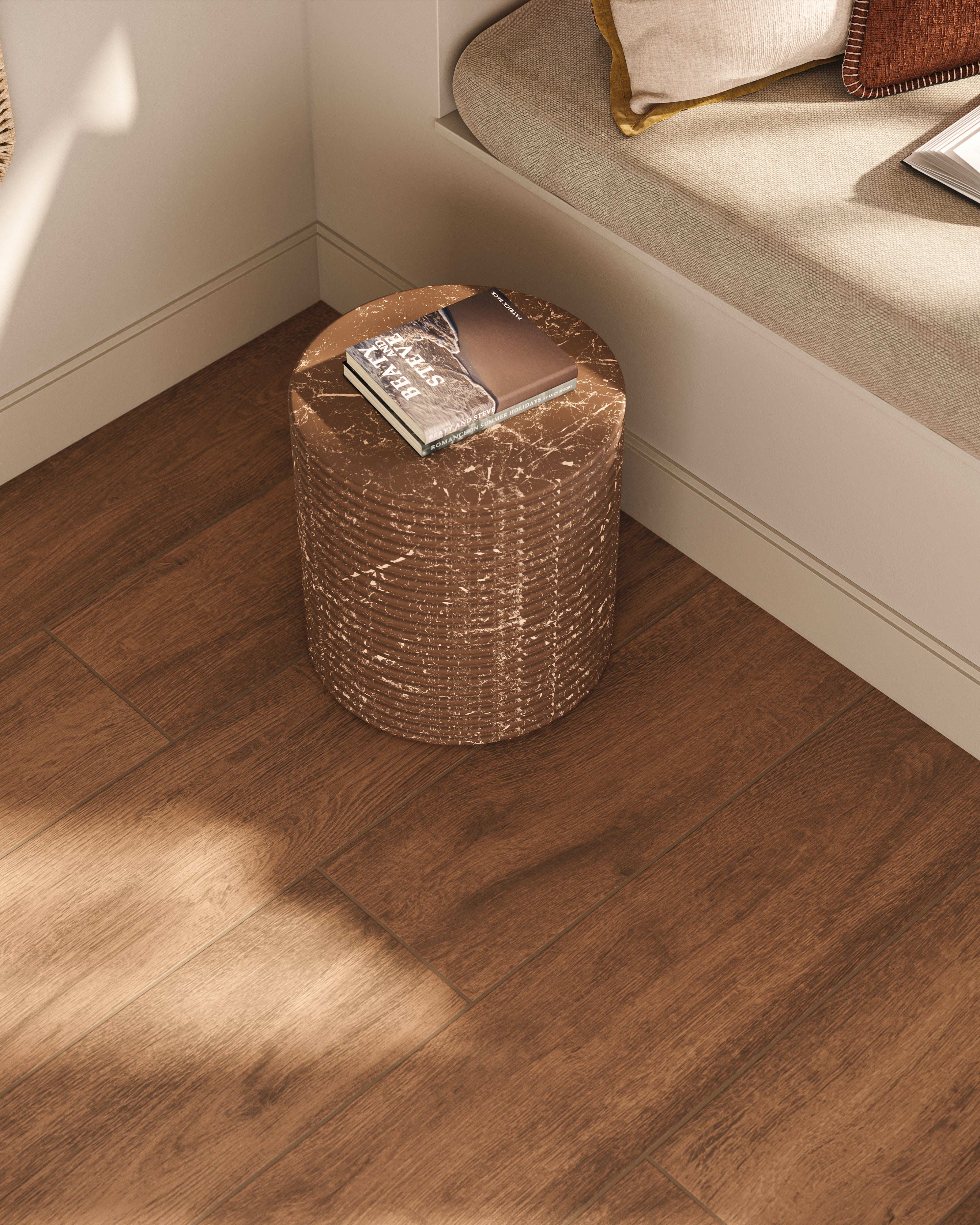 Nora 8x48 Matte Porcelain Tile in Honey