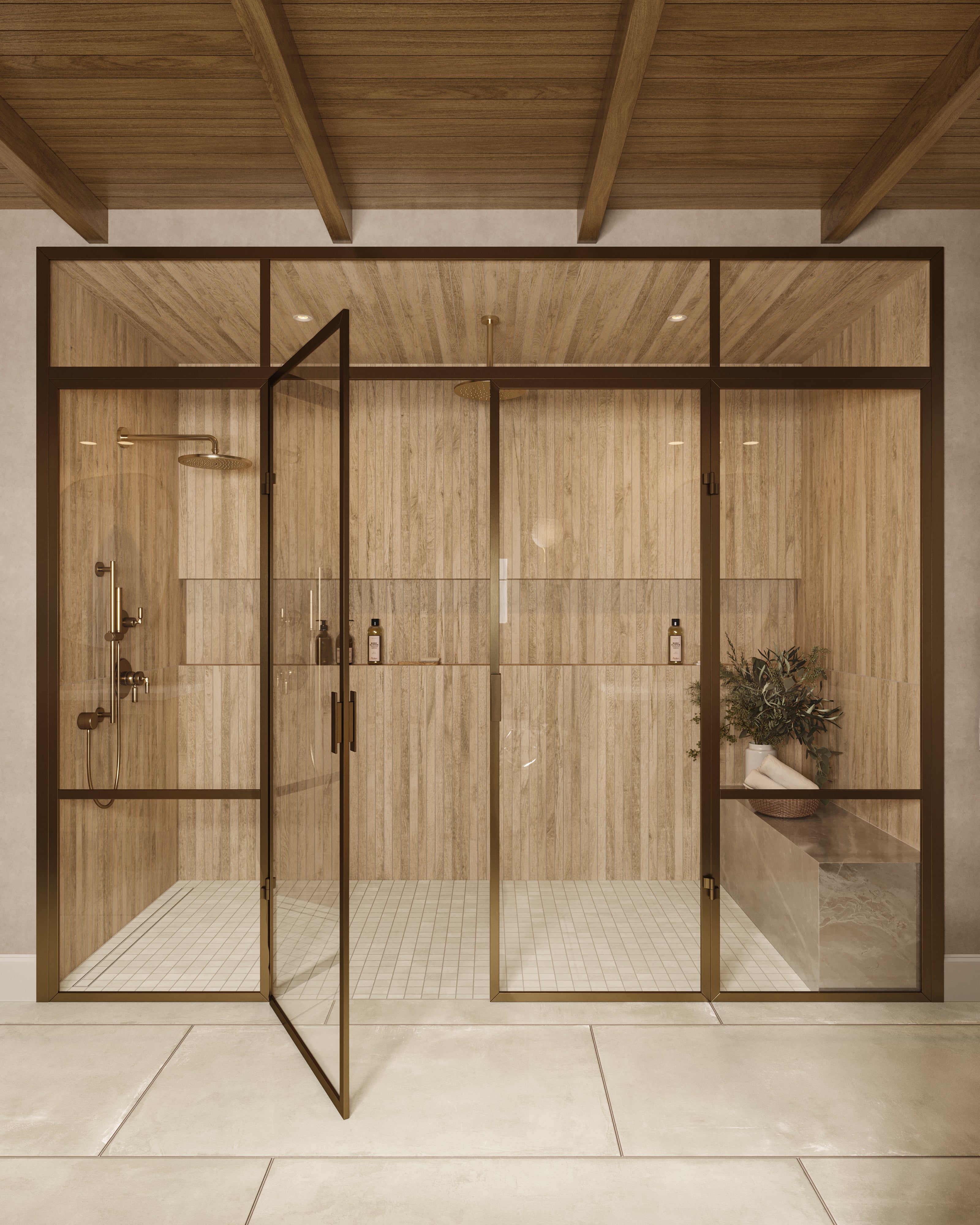 Nora 8x48 Matte Porcelain Mosaic Tile in Crema