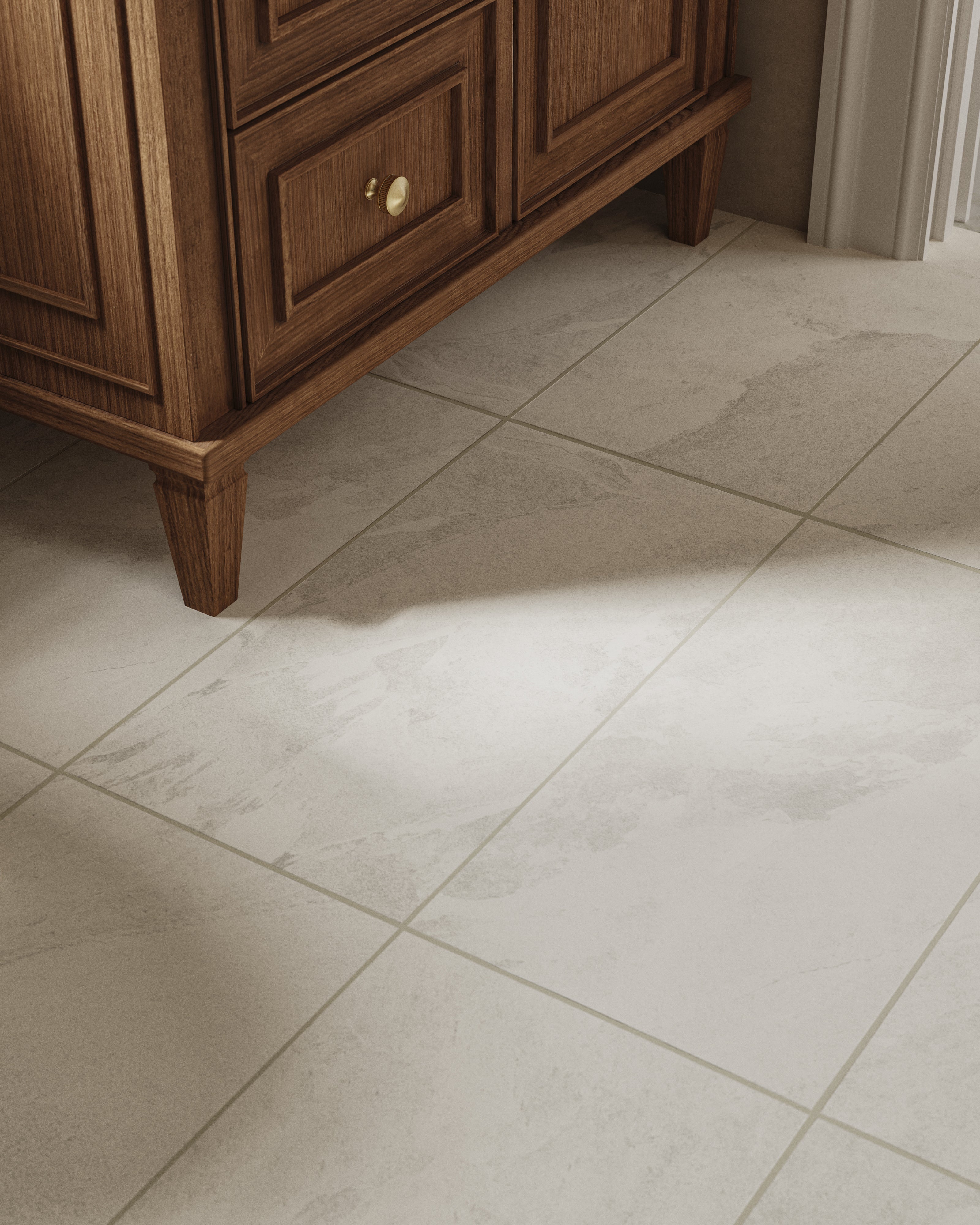 Aurora 12x24 Matte Porcelain Tile in Ivory