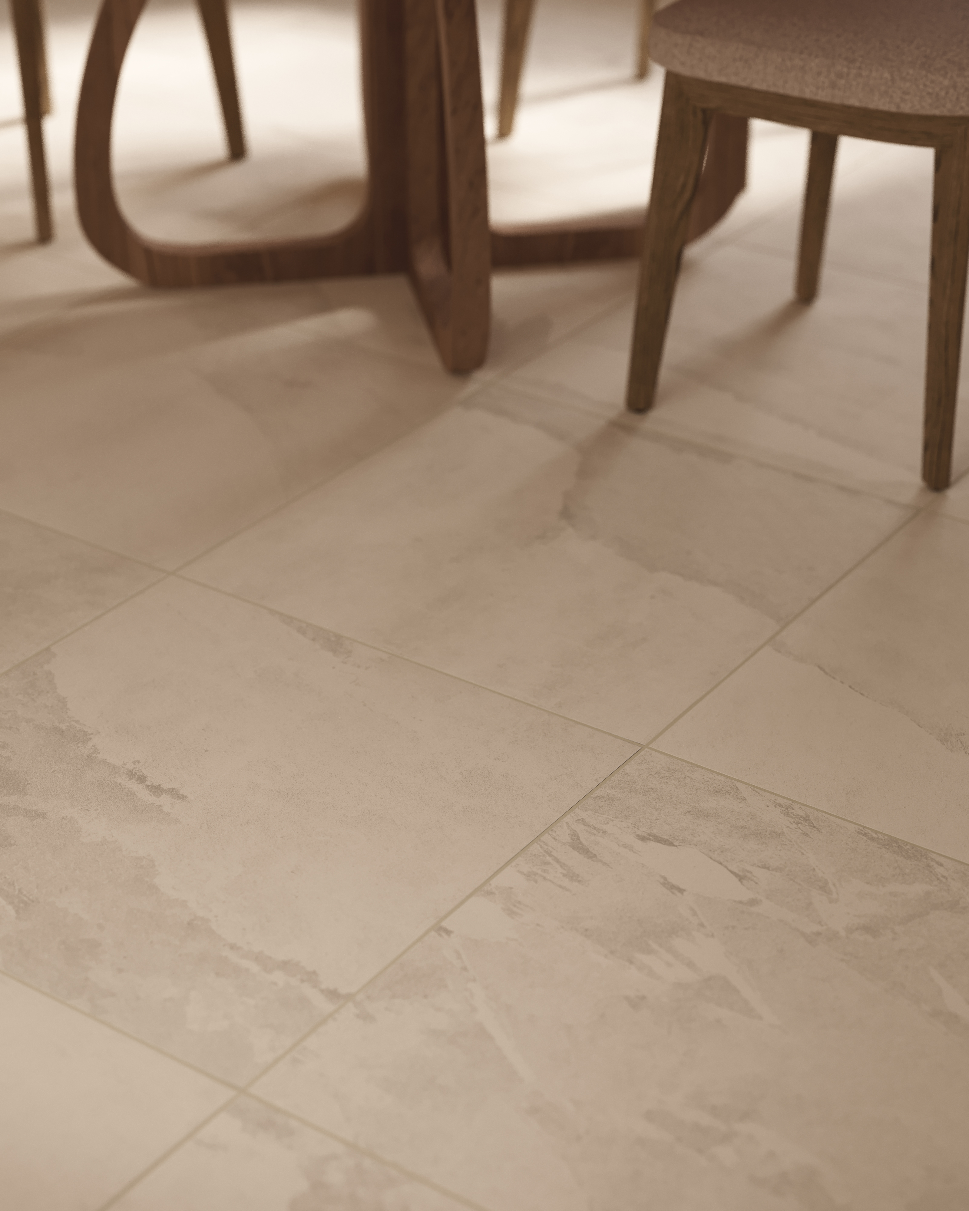 Aurora 24x24 Matte Porcelain Tile in Ivory