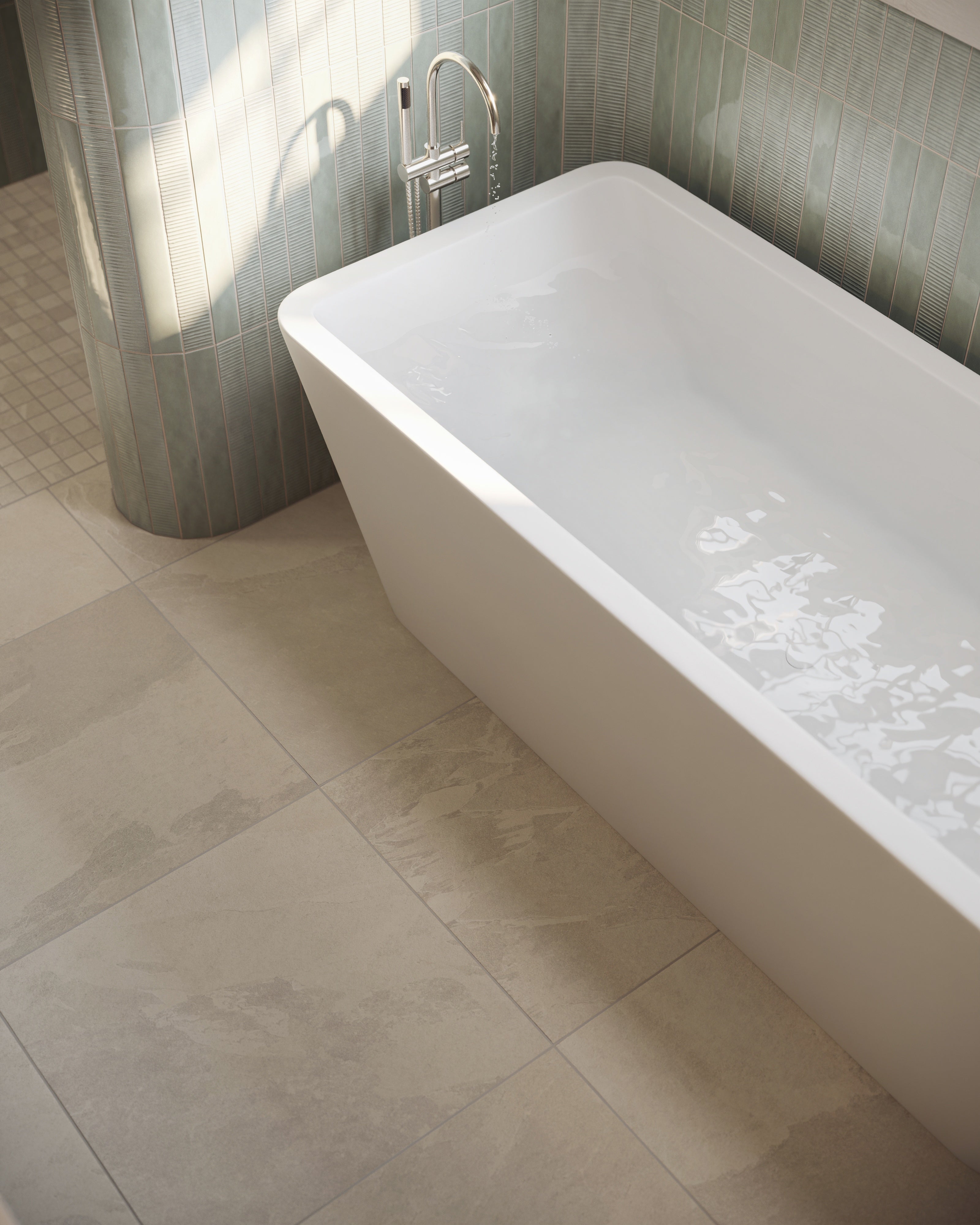Aurora 24x24 Matte Porcelain Tile in Grey