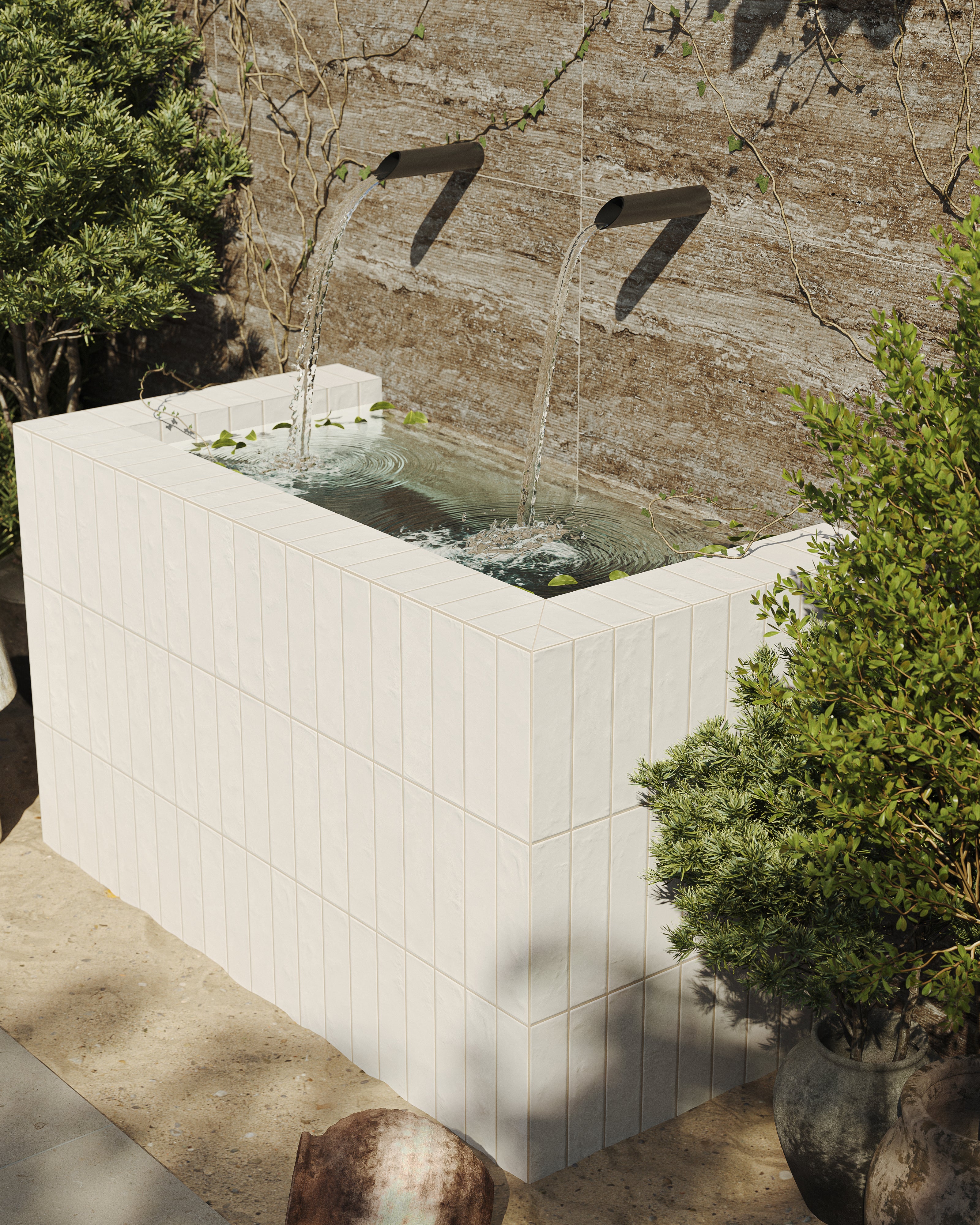 Marlow 24 x 48 Chiseled Porcelain Tile in Titanium