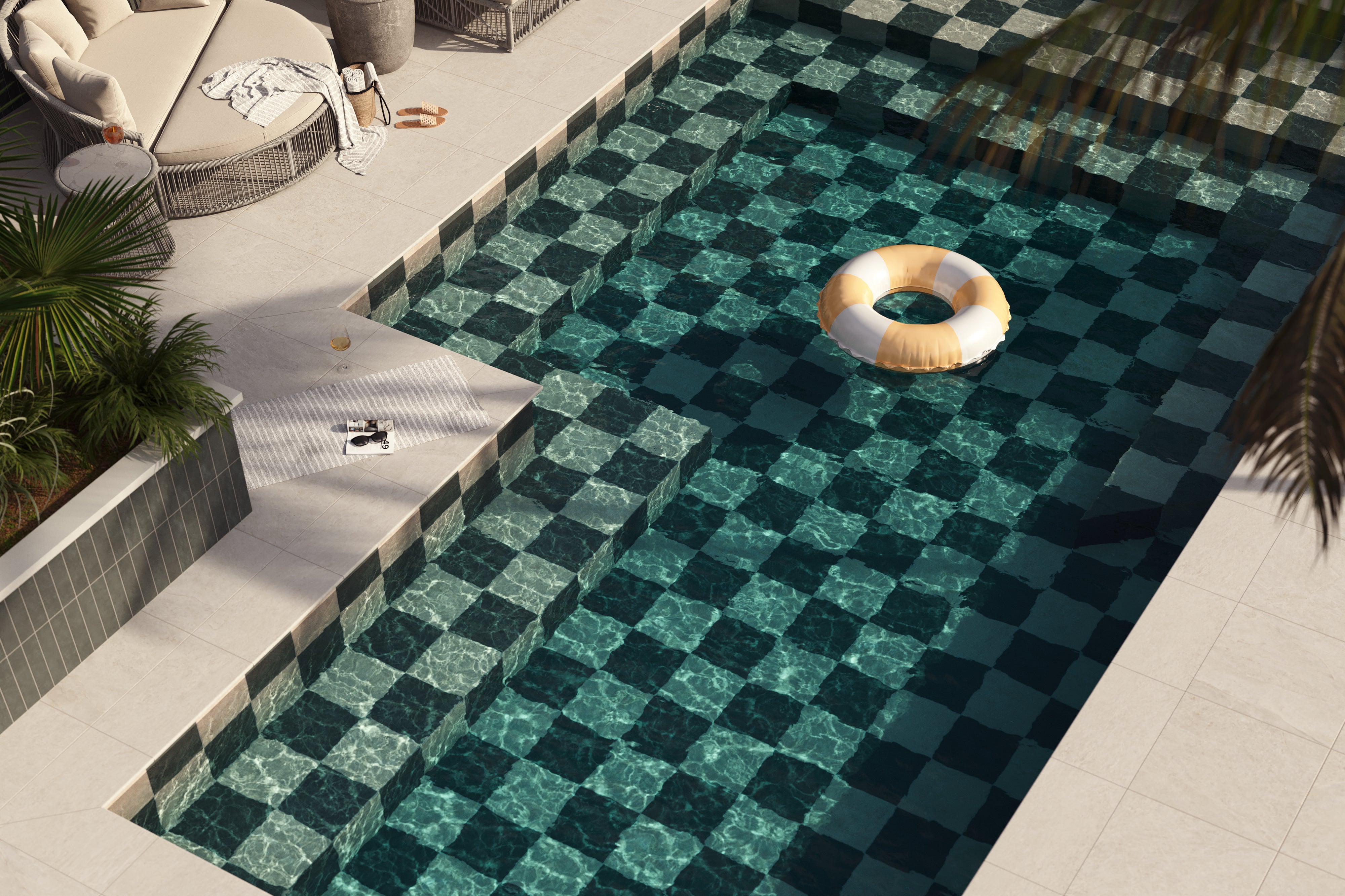 Dawson 24x24 Grip Porcelain 2cm Paver Tile in Alabaster