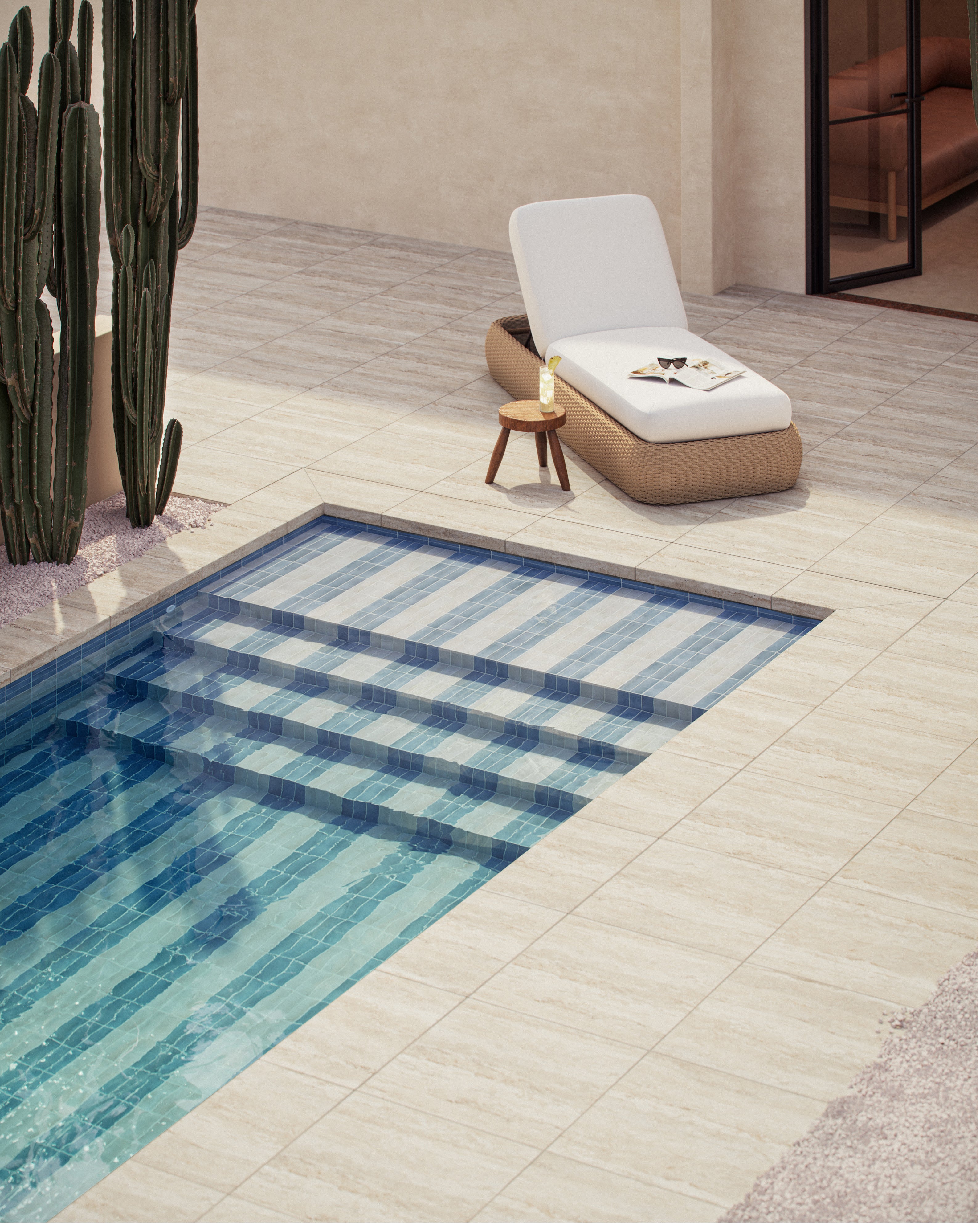 Solena Outdoor Lounger in White