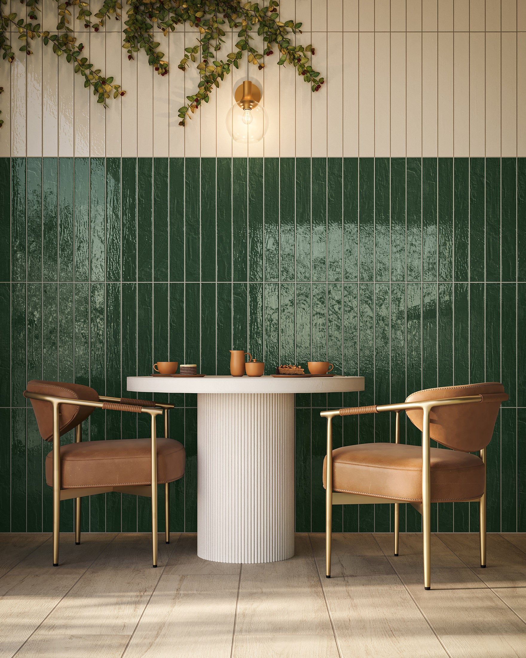 Nora 8x48 Matte Porcelain Tile in Foam