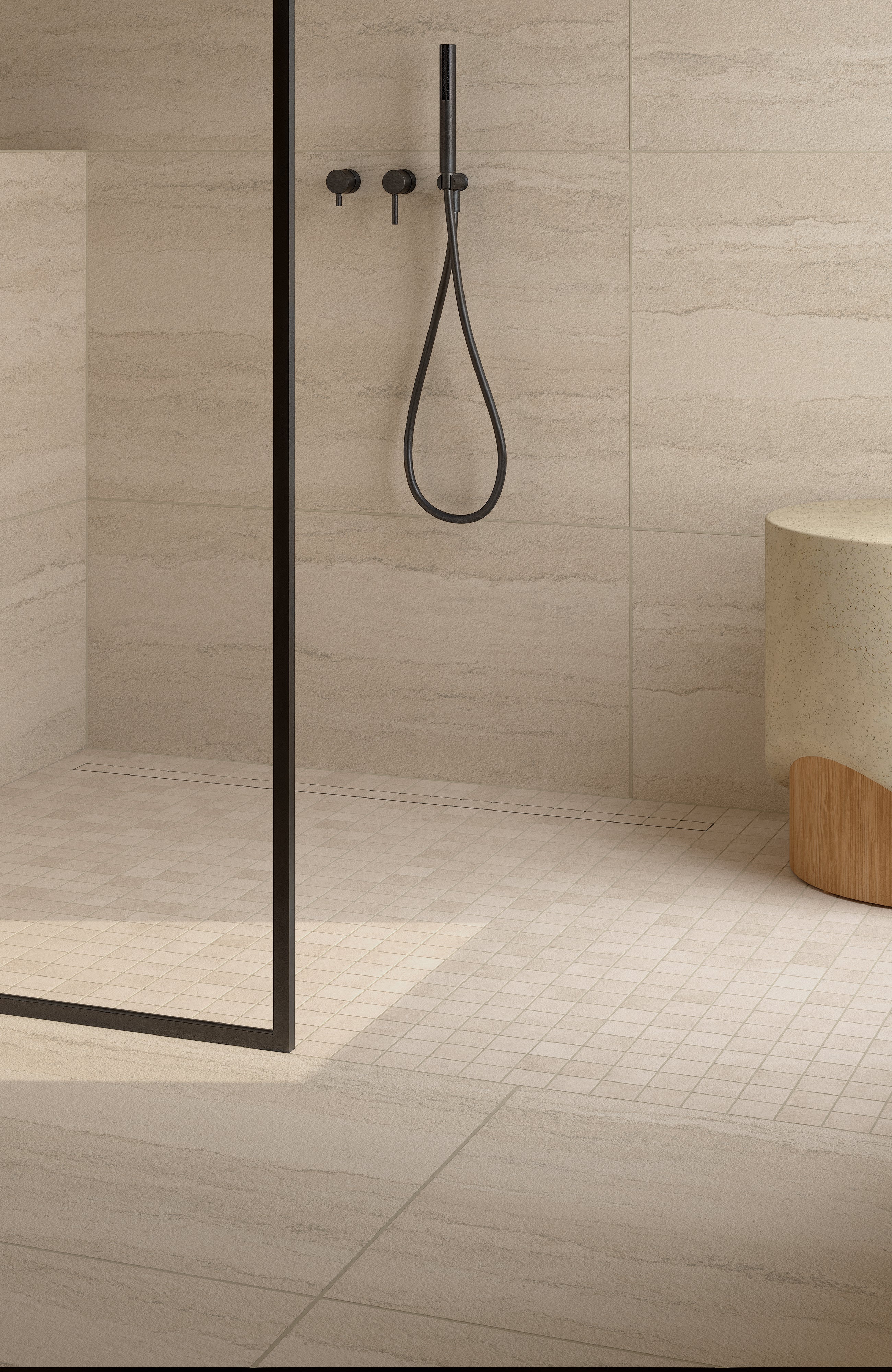 Vesper 2x2 Matte Porcelain Mosaic Tile in Sand