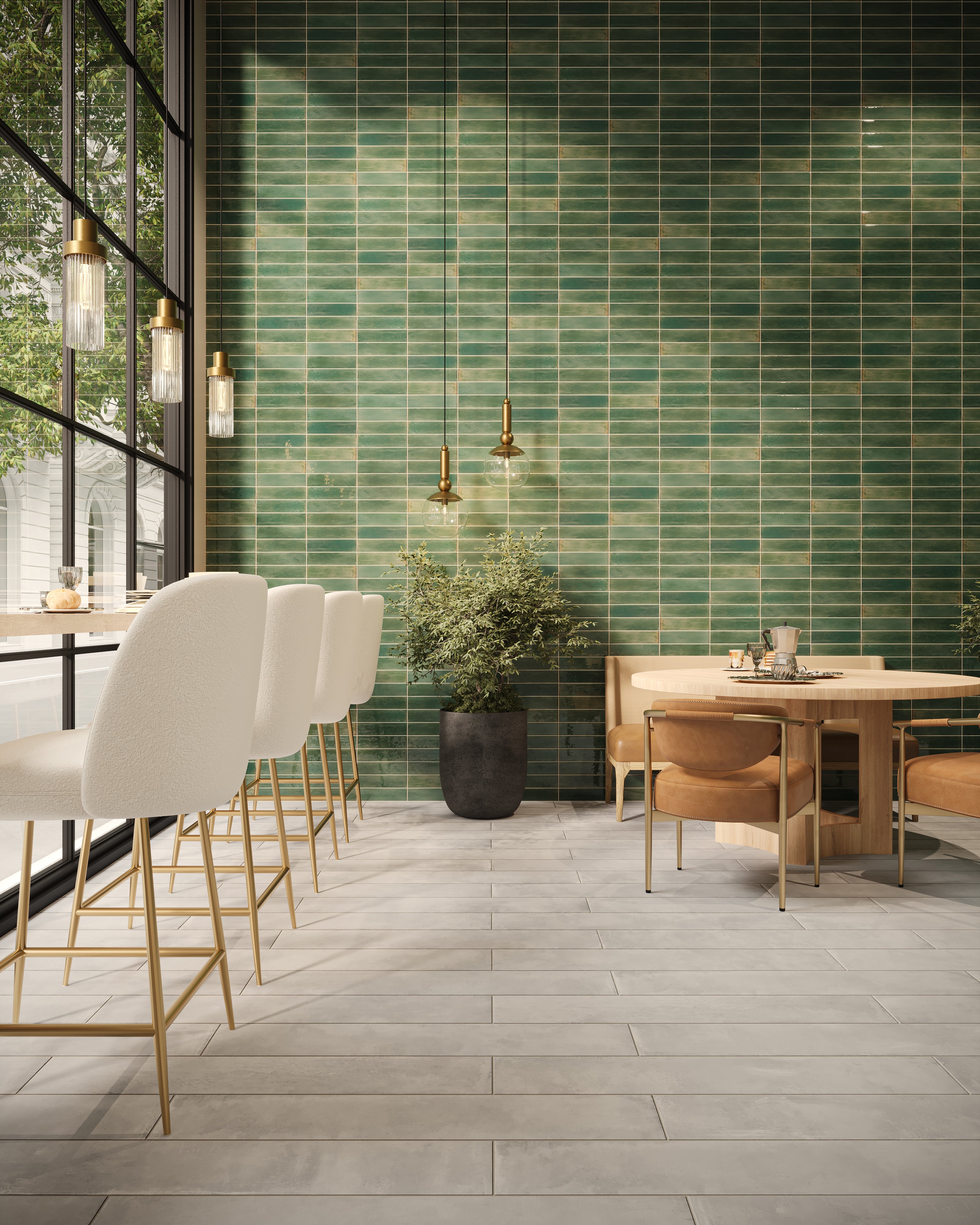 Elliot 8x48 Matte Porcelain Tile in Ash