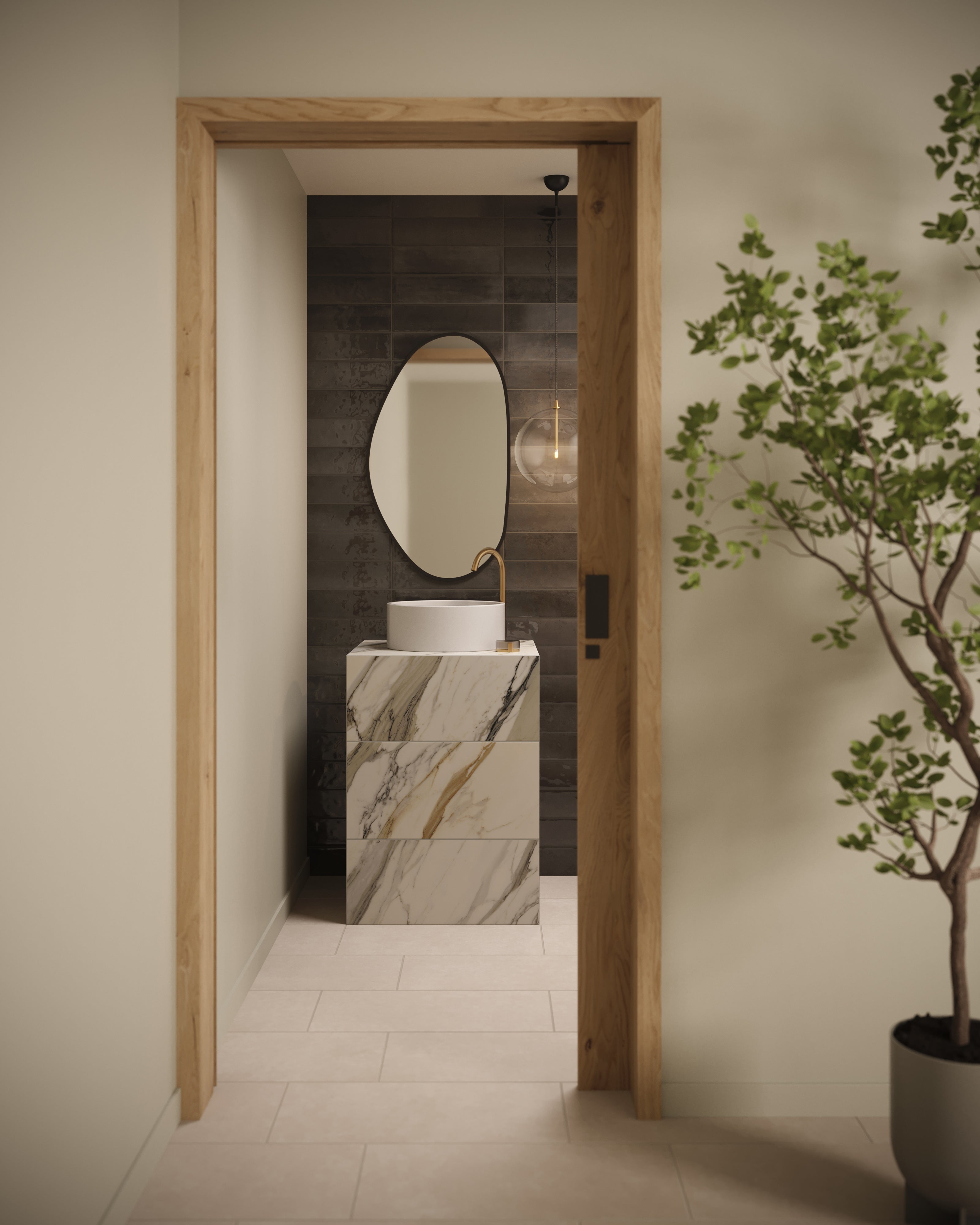 Wyatt 12x24 Matte Porcelain Tile in Dune